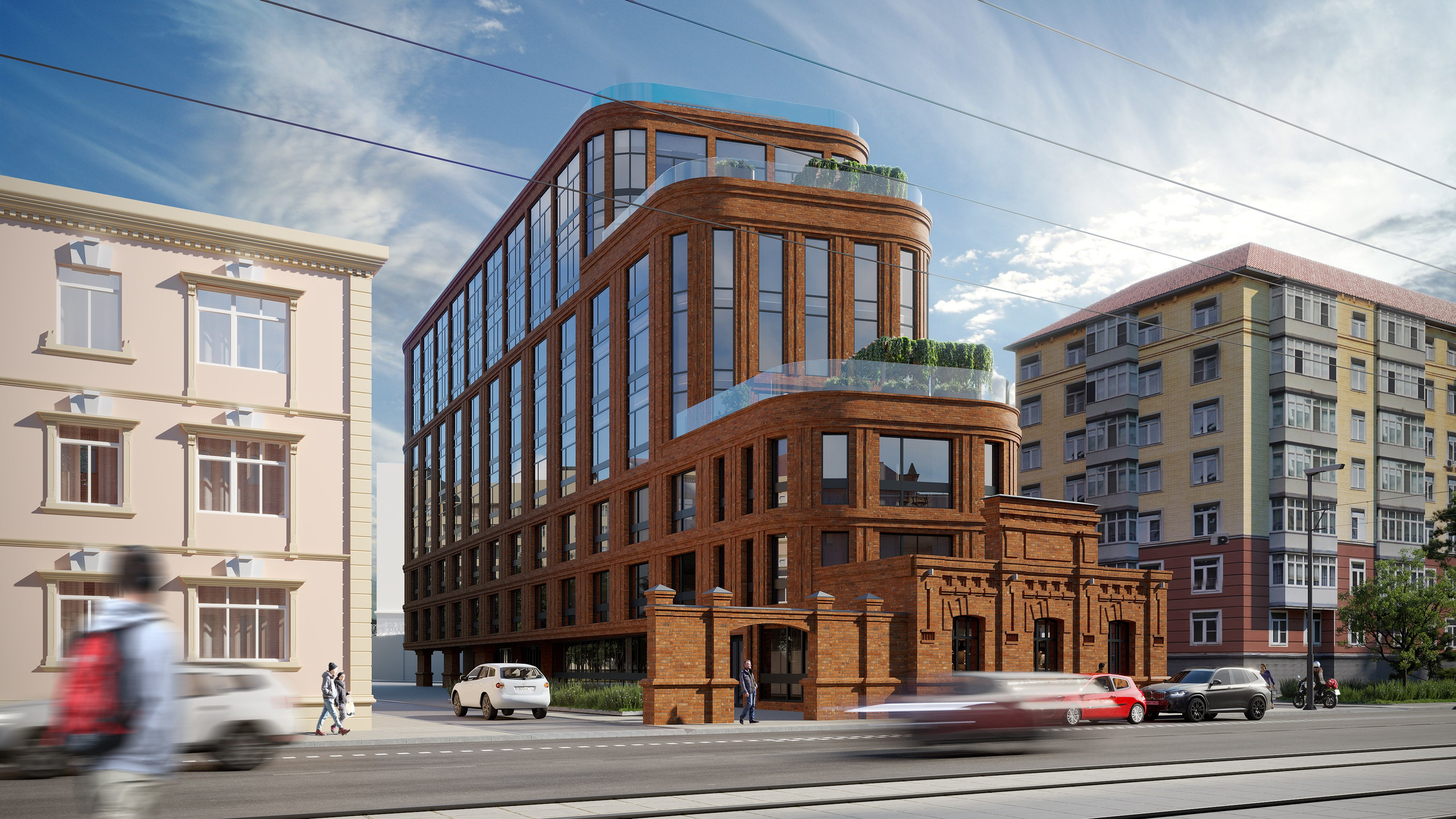Office Building in Moscow — 3D Architectural Visualization. 3D INTERIOR AND ARCHITECTURE VISUALIZATION