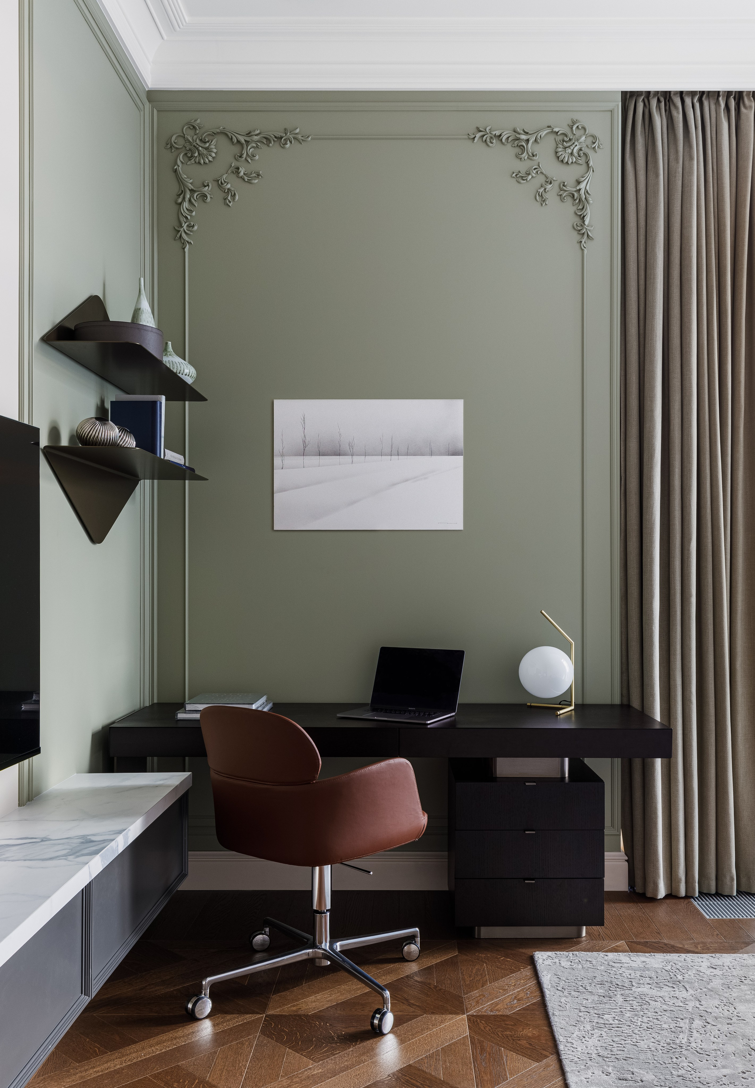 Современная классика Дизайн кабинета Москва