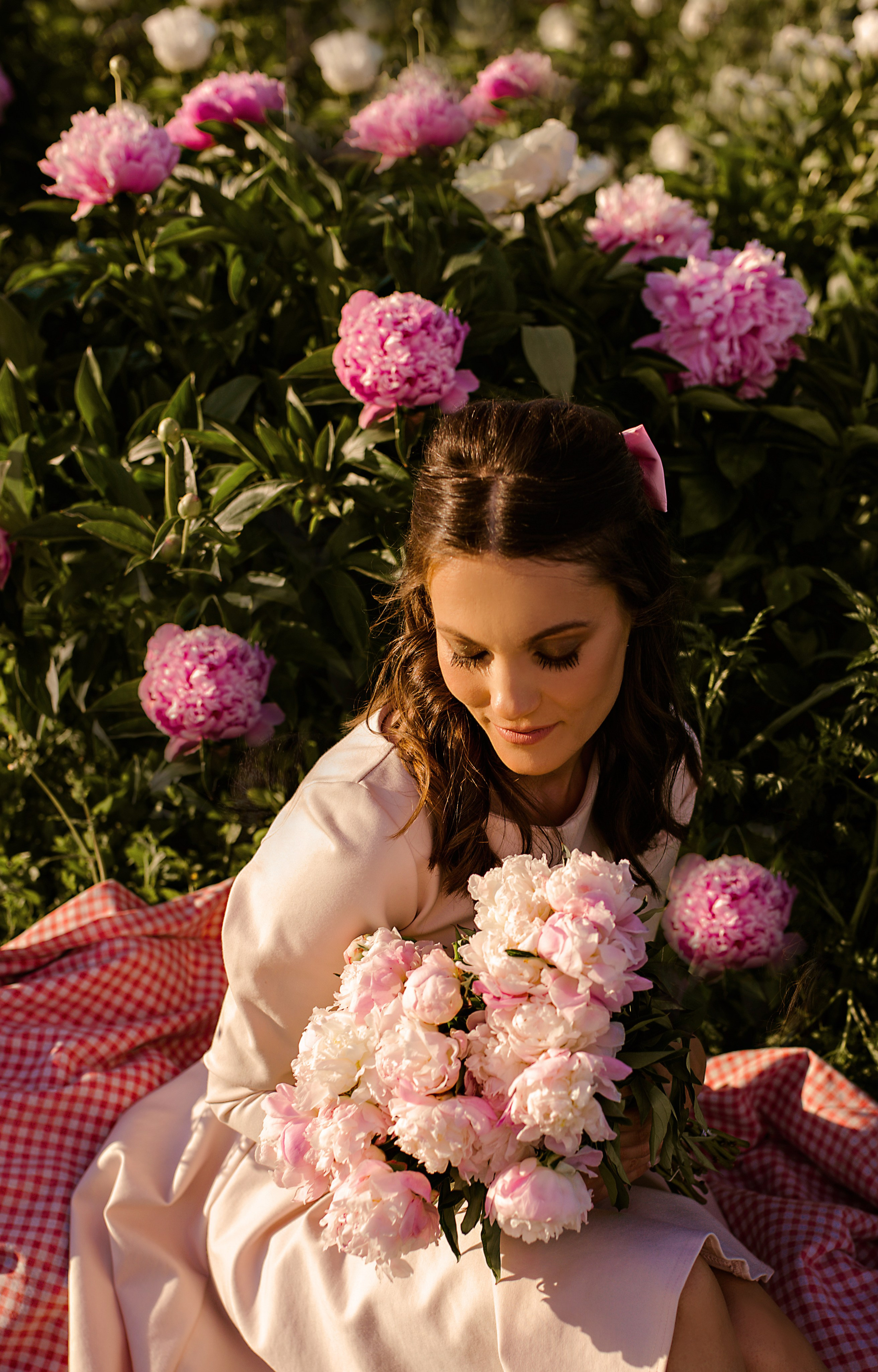 Champs de pivoines. Photographer in Provence Julia Lipiainen