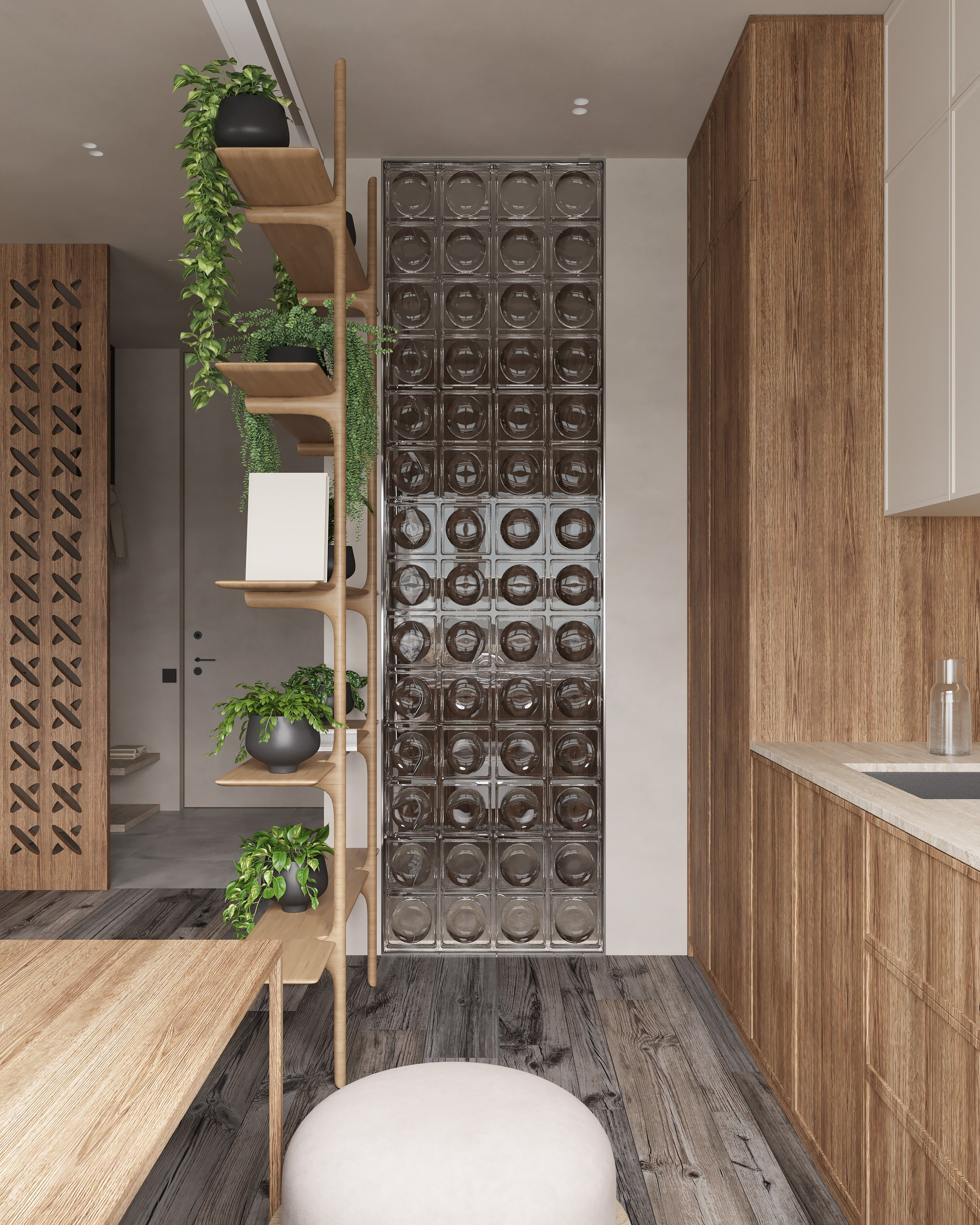 Woody Nature. Дизайн интерьера | 3D визуализация | Миланская Марина