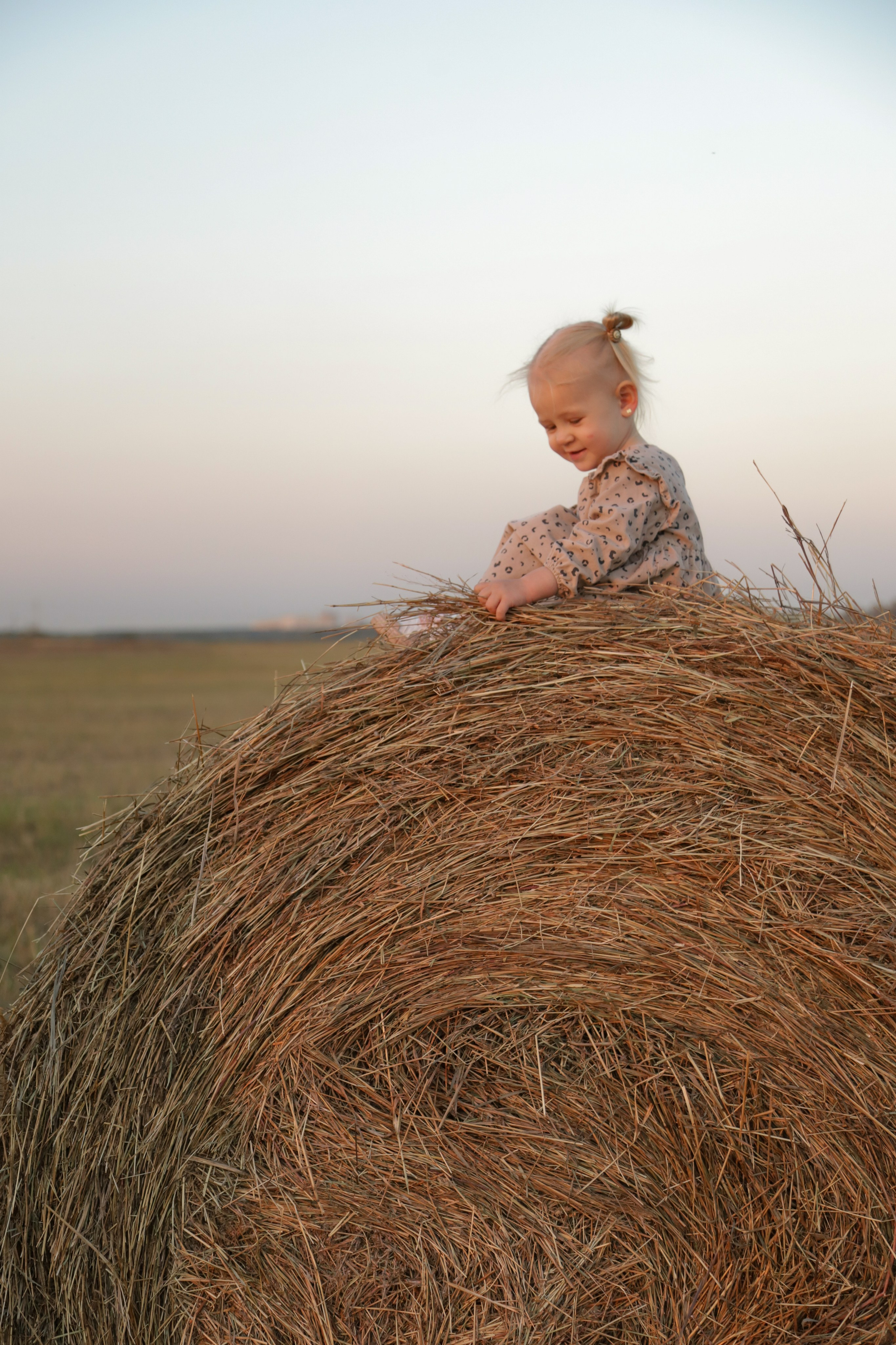 Мама с детьми в поле стога. Диана Николаева — фотограф город Балашиха