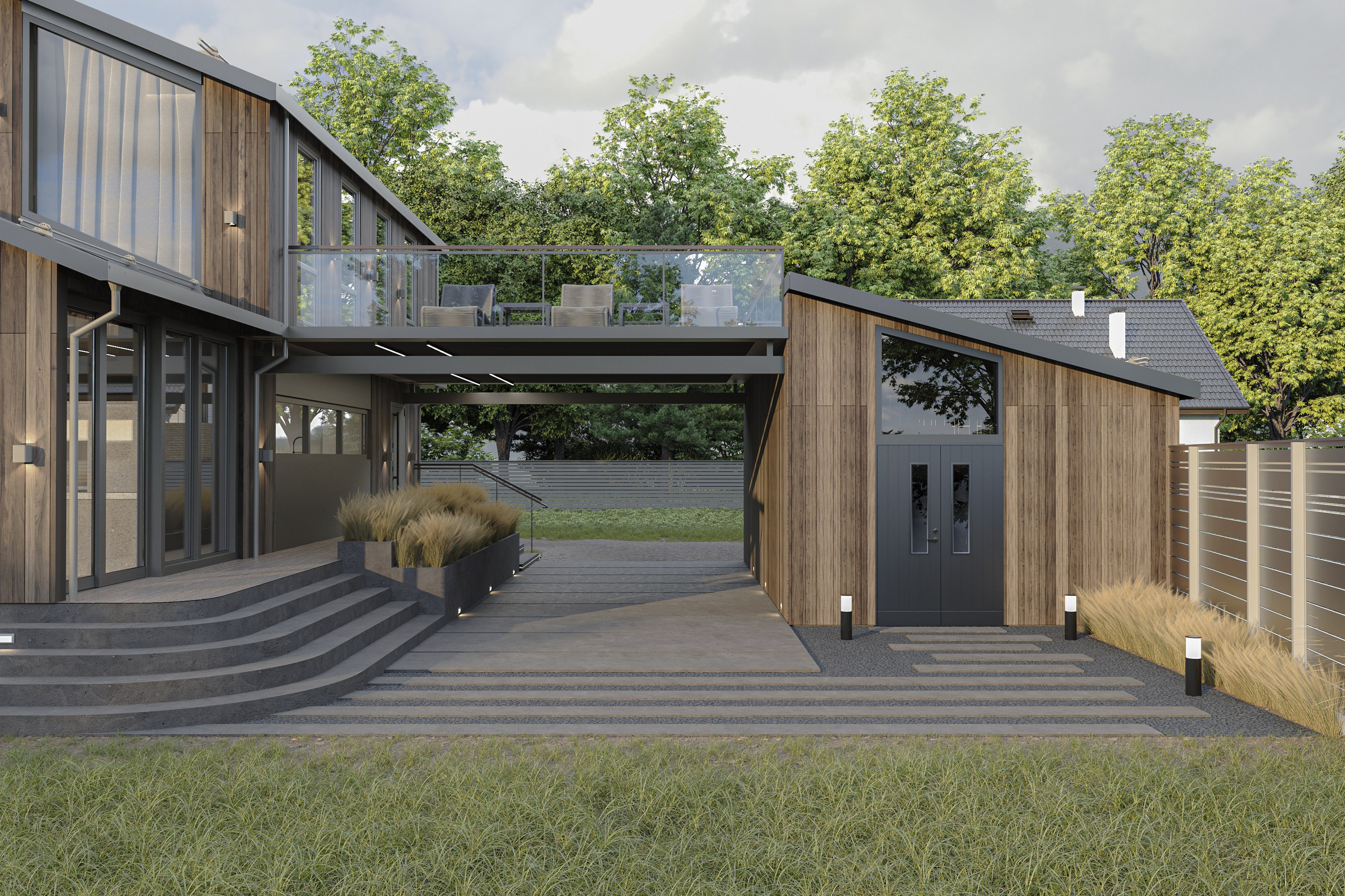 Реконструкция дачного дома из бруса. Дизайн интерьера и экстерьера в Санкт-Петербурге Яна Емельянова