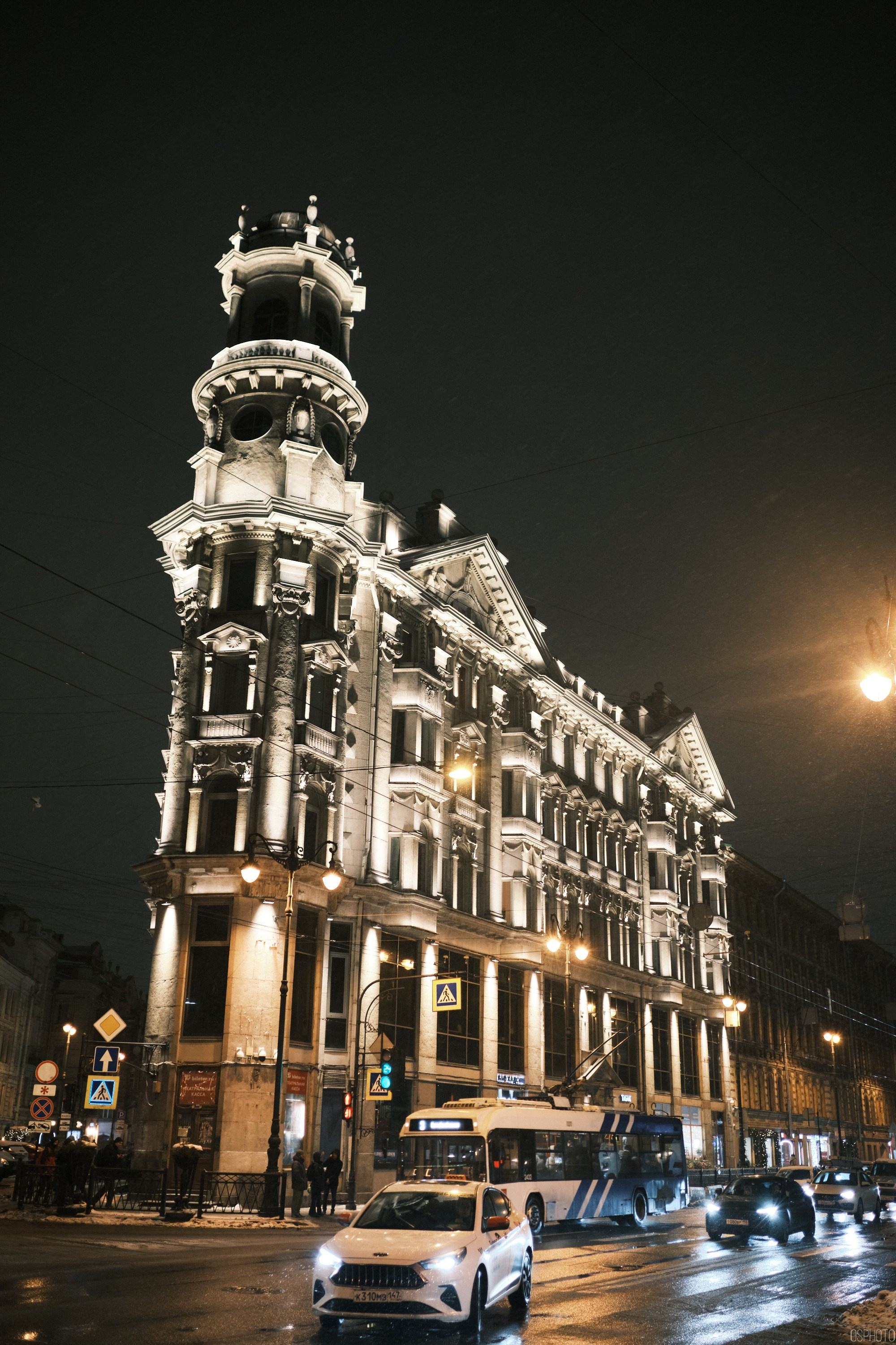 Снег и туман в Санкт-Петербурге. Фотографъ Сергѣевъ. Поймать мгновеніе