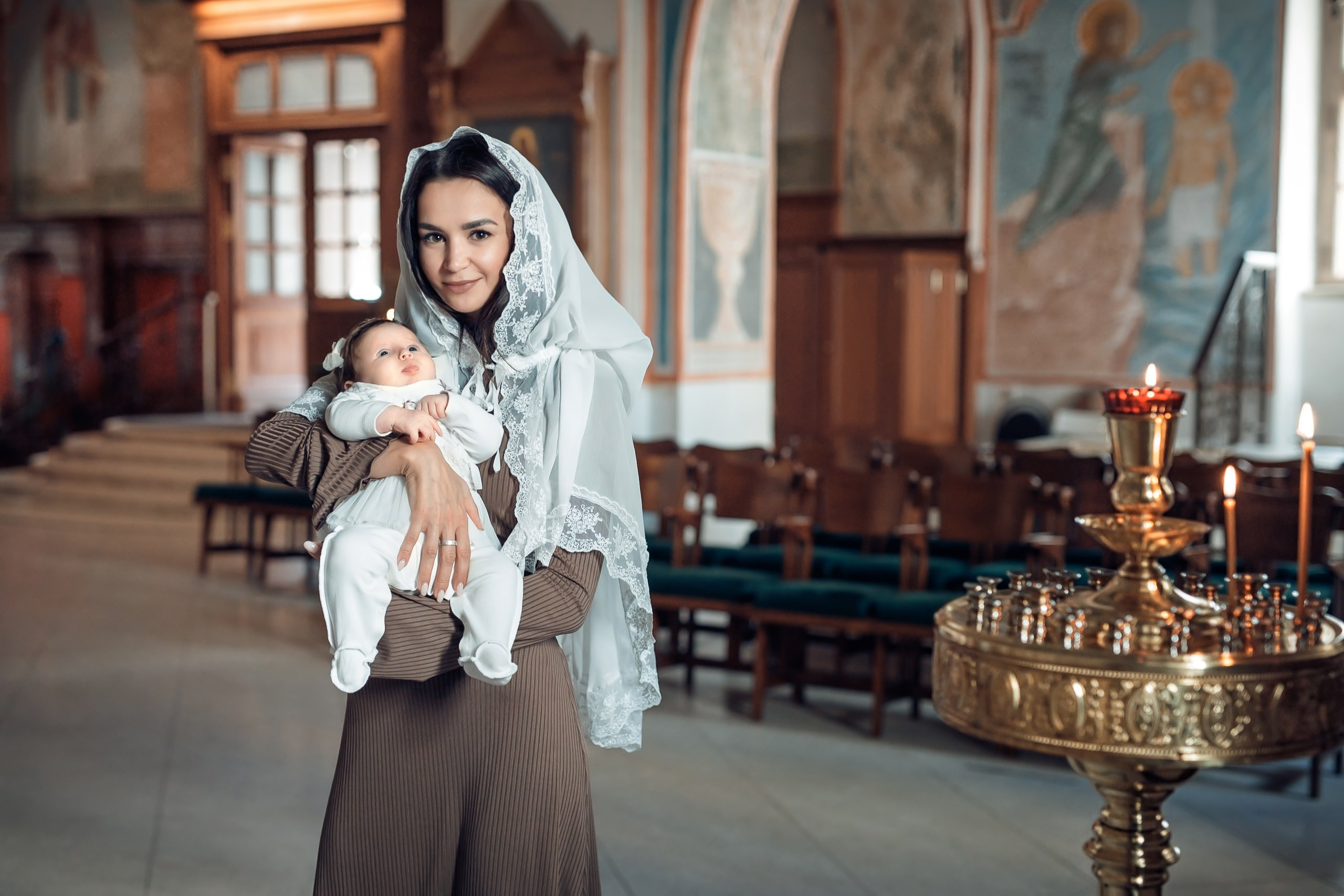 Крещение и венчание. Яна Кром Фотограф ньюборн в Москве