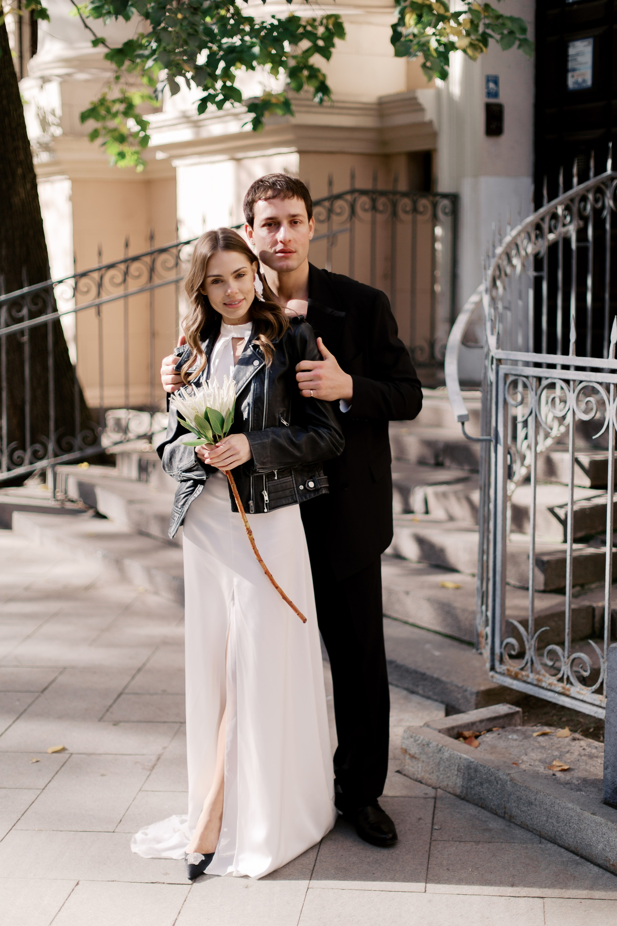 Свадебная прогулка по Патриаршим Прудам, свадебный фотограф Москва