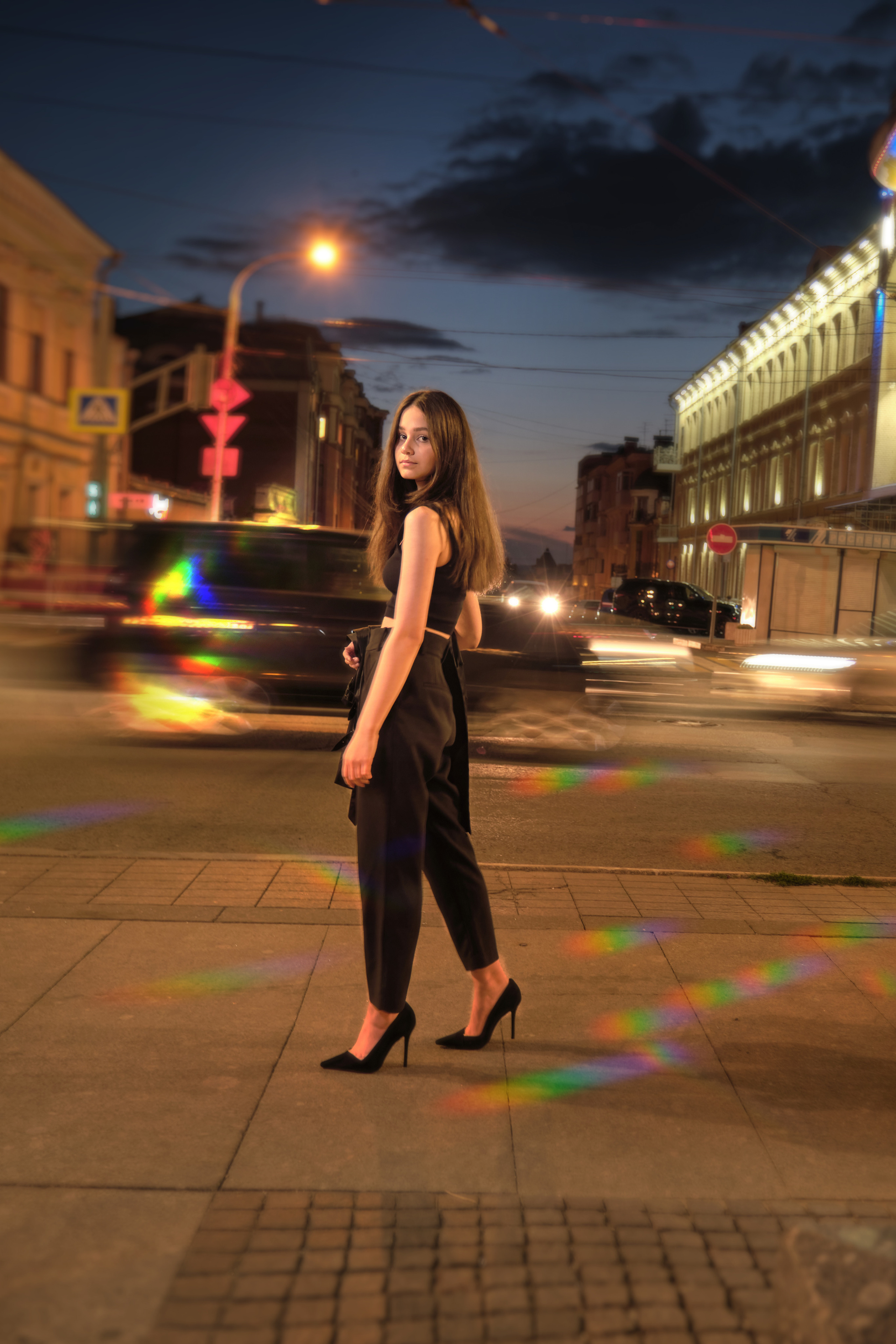 📸 Ночная фотосессия 🌙 Антуражные портреты в ночном городе