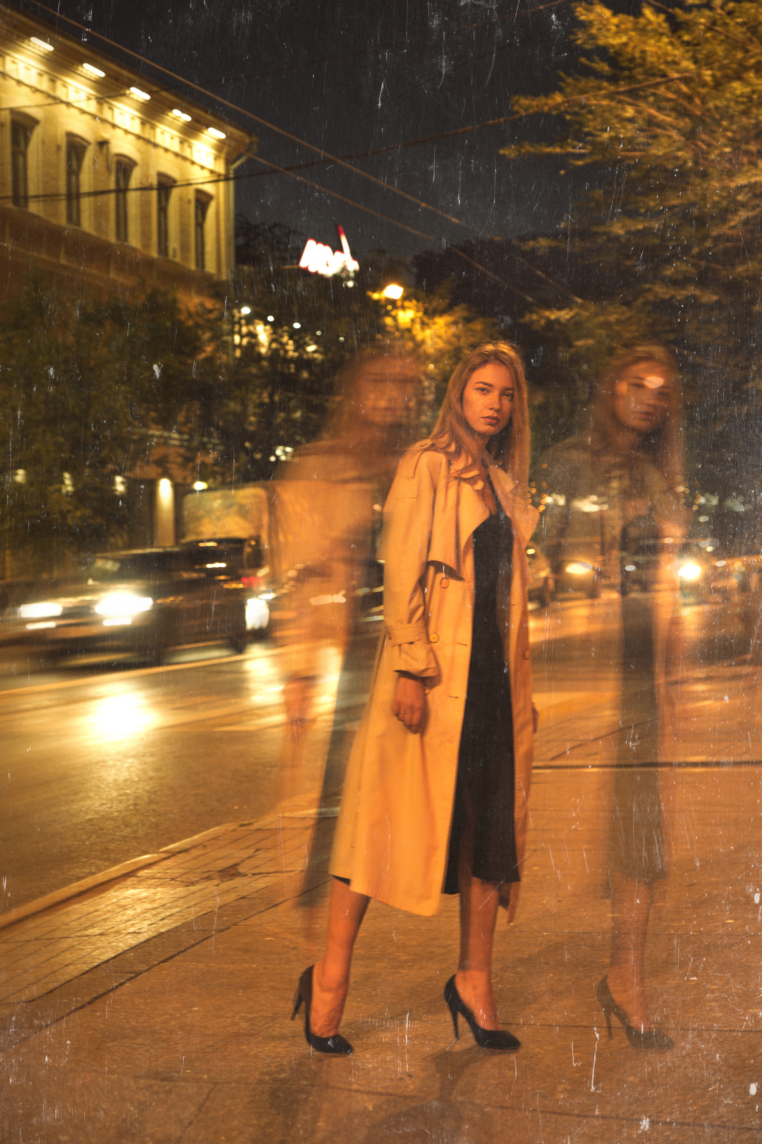 📸 Ночная фотосессия 🌙 Антуражные портреты в ночном городе