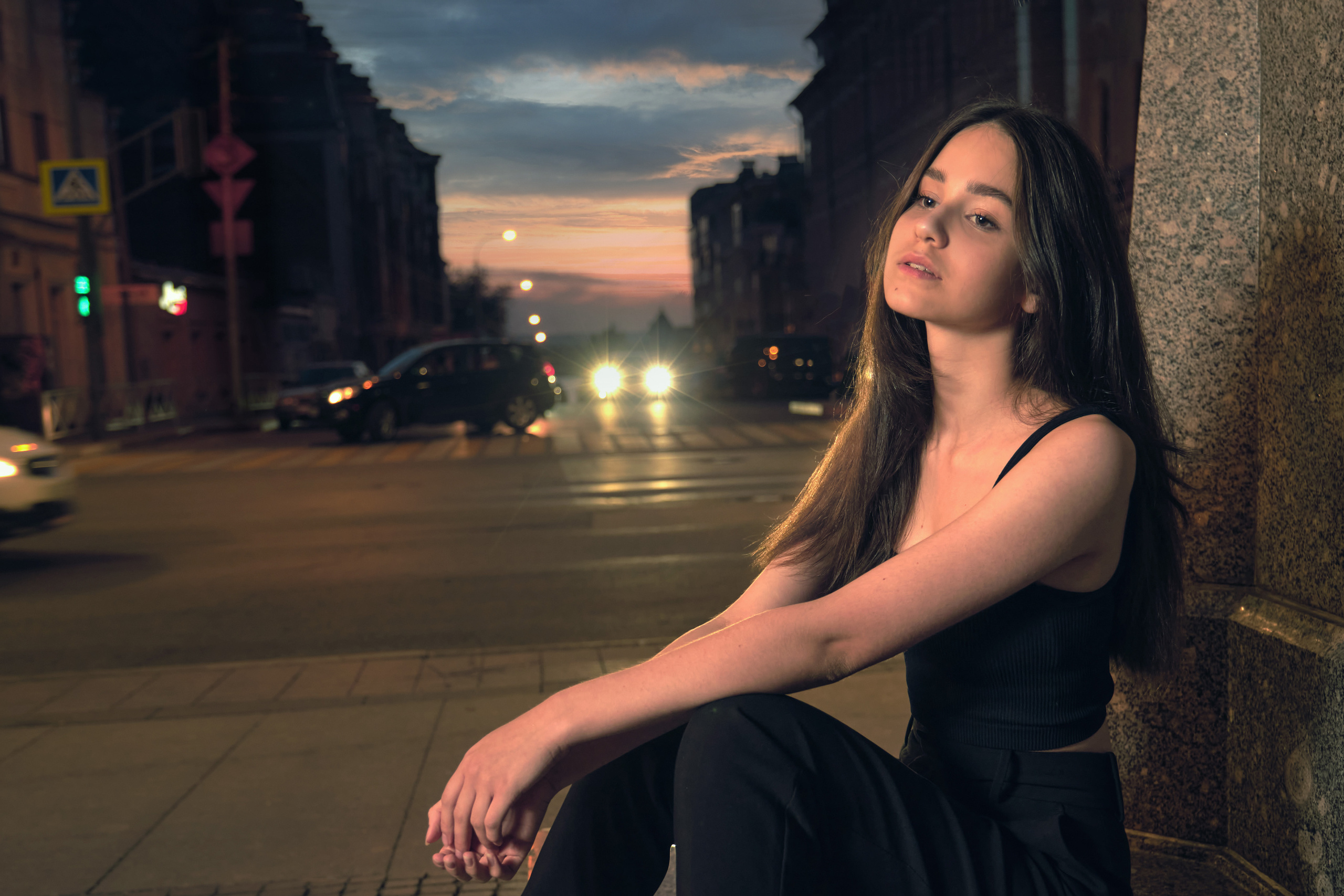 📸 Ночная фотосессия 🌙 Антуражные портреты в ночном городе