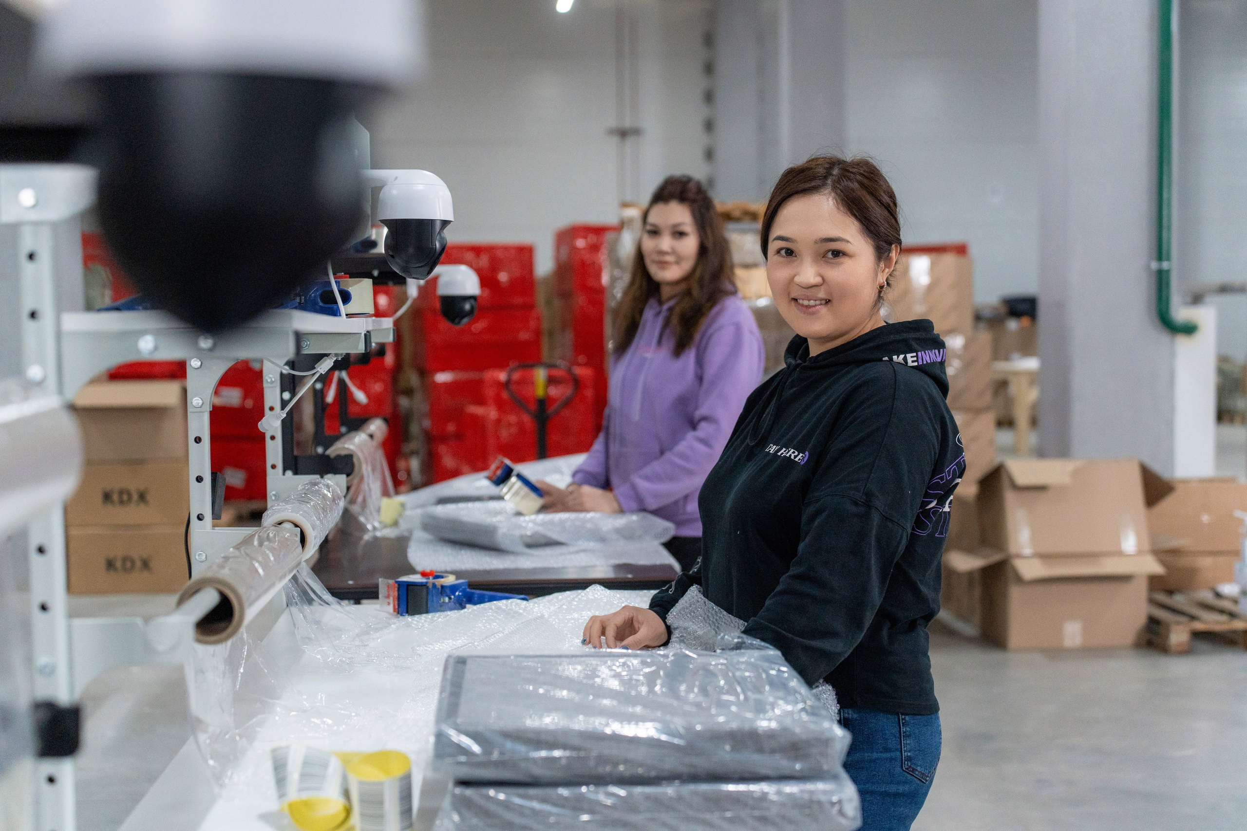 Фотосессия на складе фулфилмента в Фудсити, фотосъемка на складе