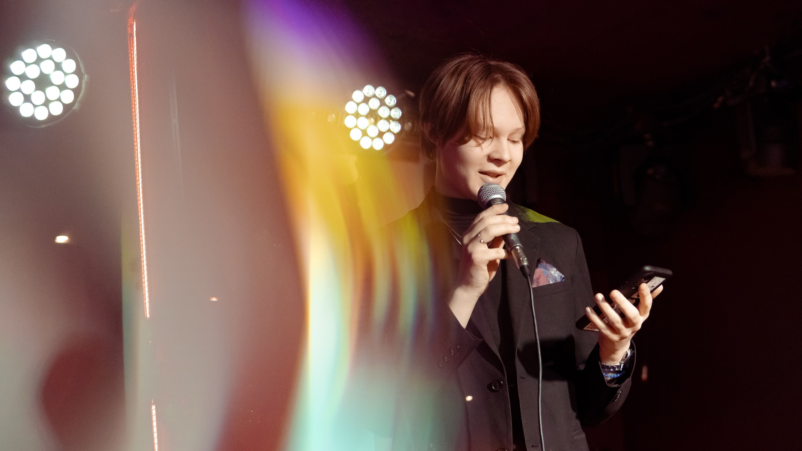 Репортажные фотографии творческого вечера Такие дела, Панда