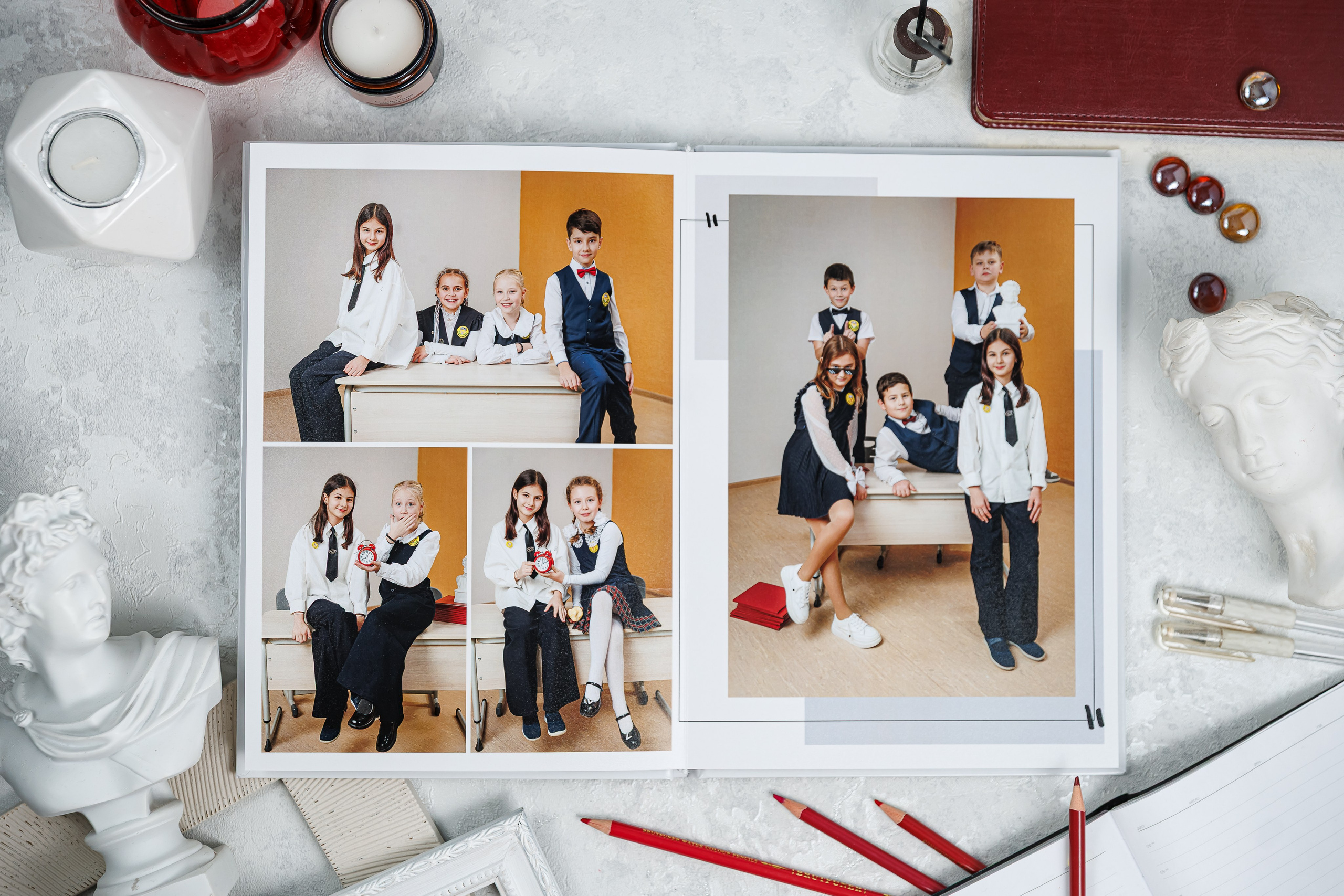 Выпускные альбомы 4 класс. Семейный и детский фотограф Комина Елена, Власиха, Одинцово