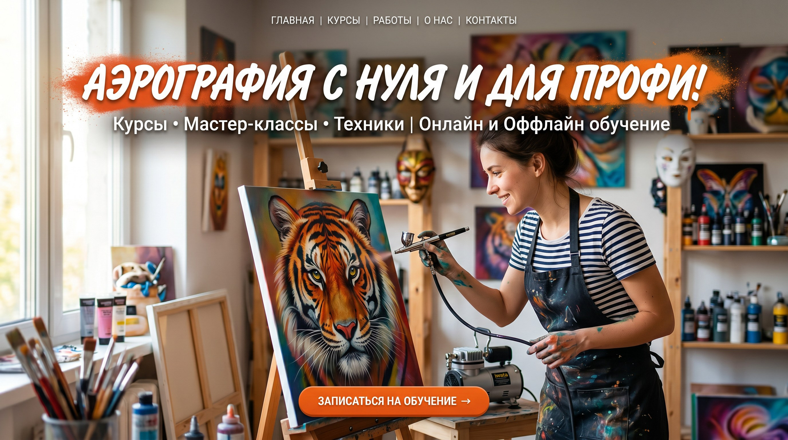 Школа аэрографии. Закрути смолу