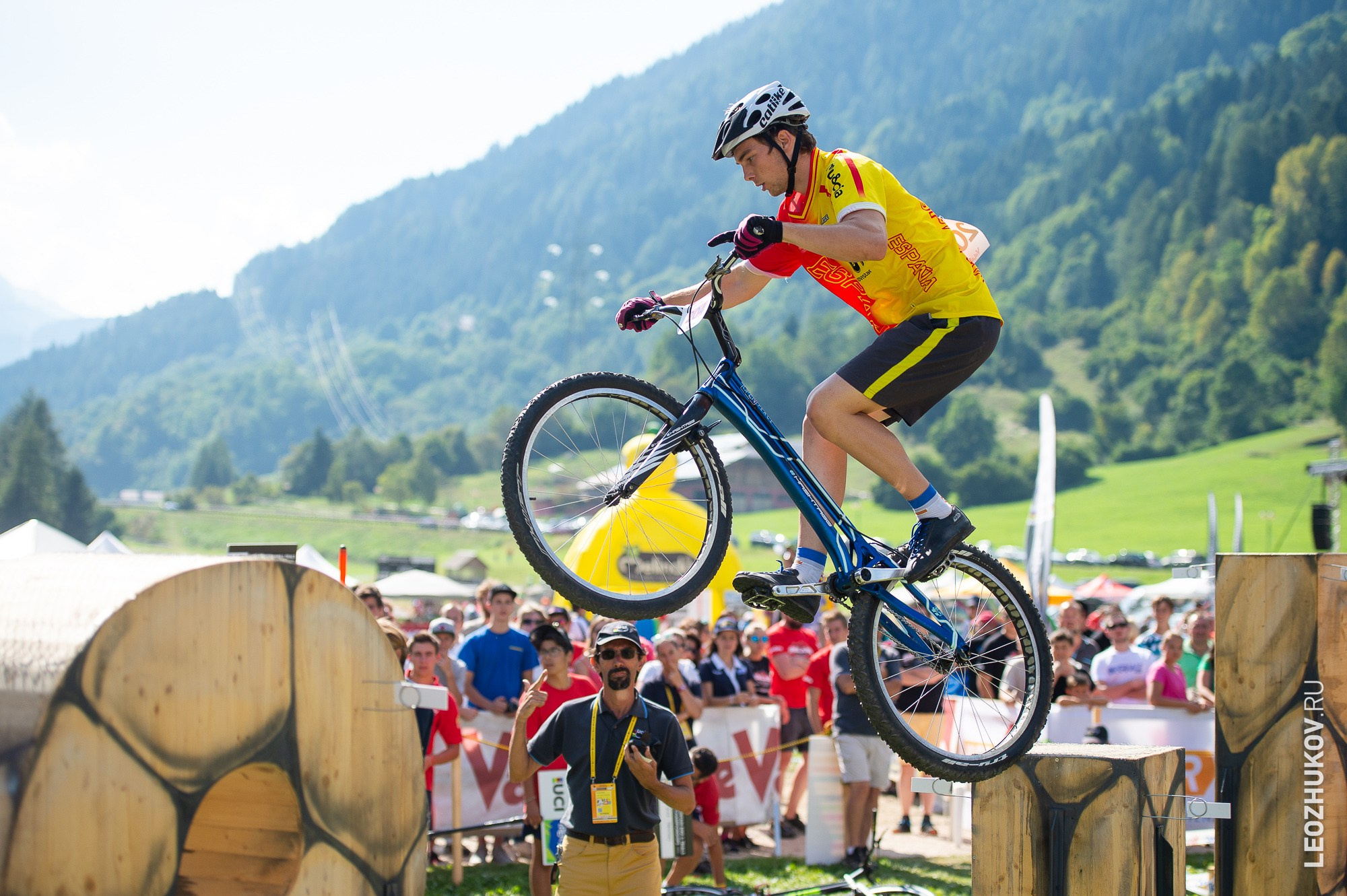 UCI Trials World Championships 2016 — finals. Sports photographer Leonid Zhukov
