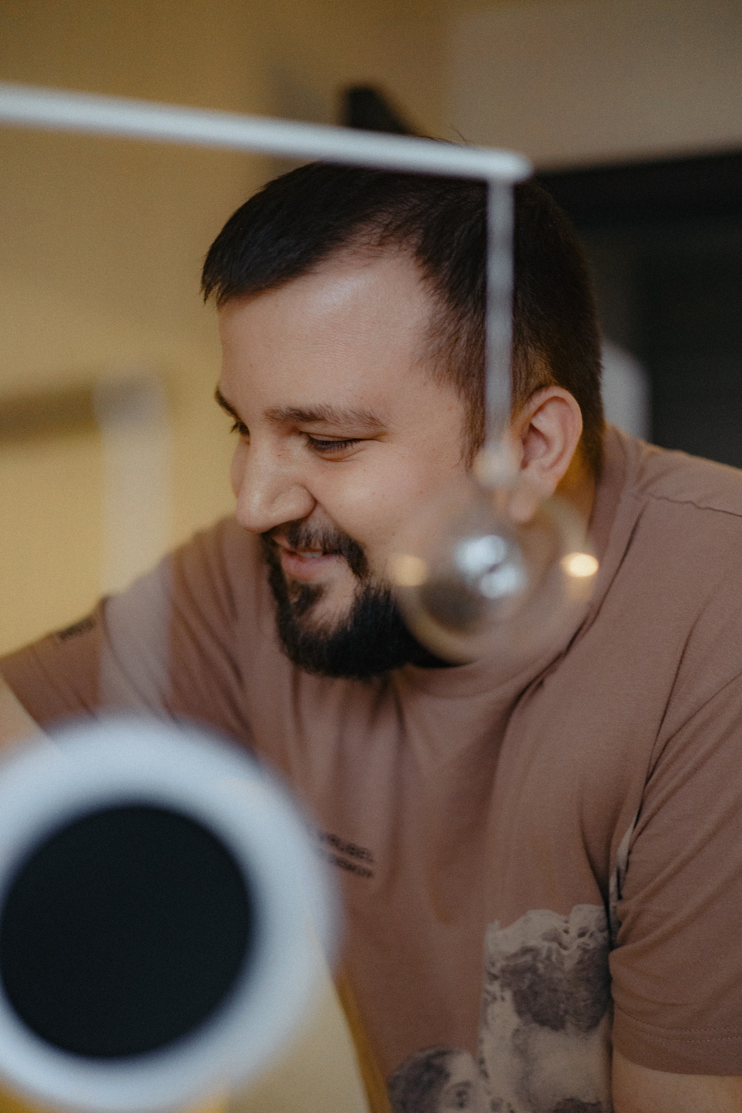 Домашняя семейная фотосессия с малышом. Портретный и семейный фотограф в Москве Мария Рослякова