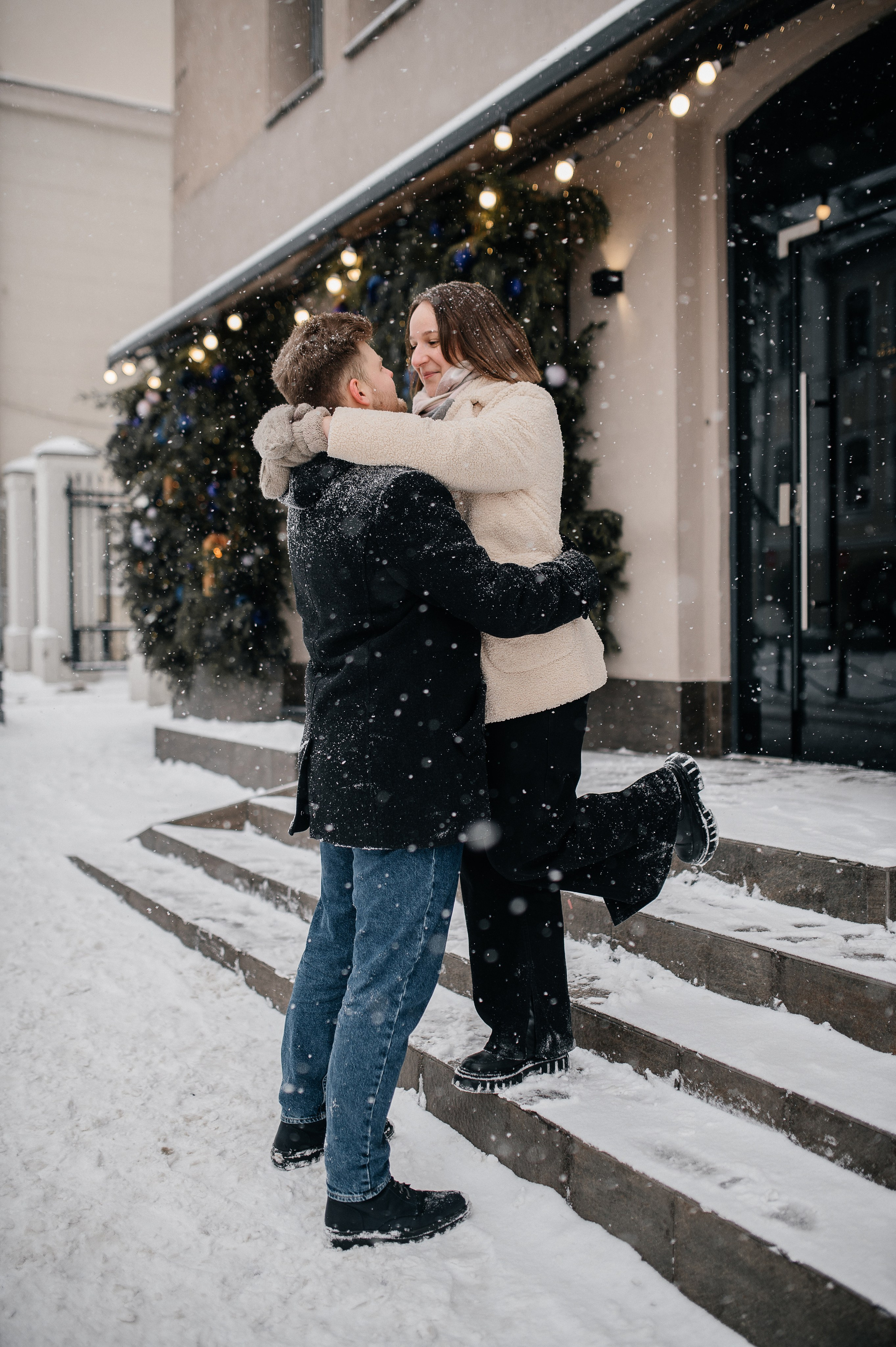 Зимняя фотосессия для Влада и Алены. Катя Курлович — семейный фотограф в Бобруйске и Минске