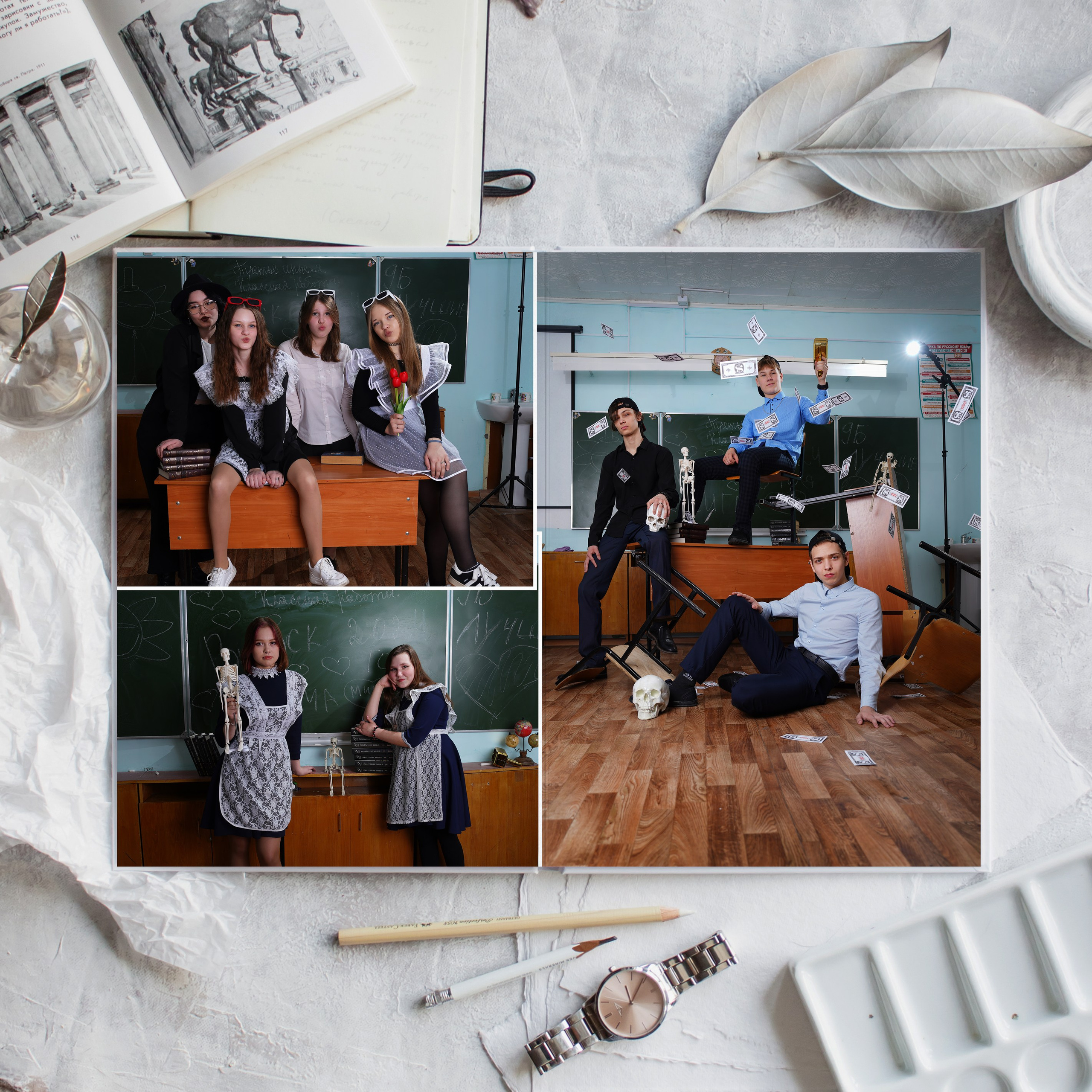 Альбом«ВЫПУСК-2»3000р. Фотомастерская Алые Паруса