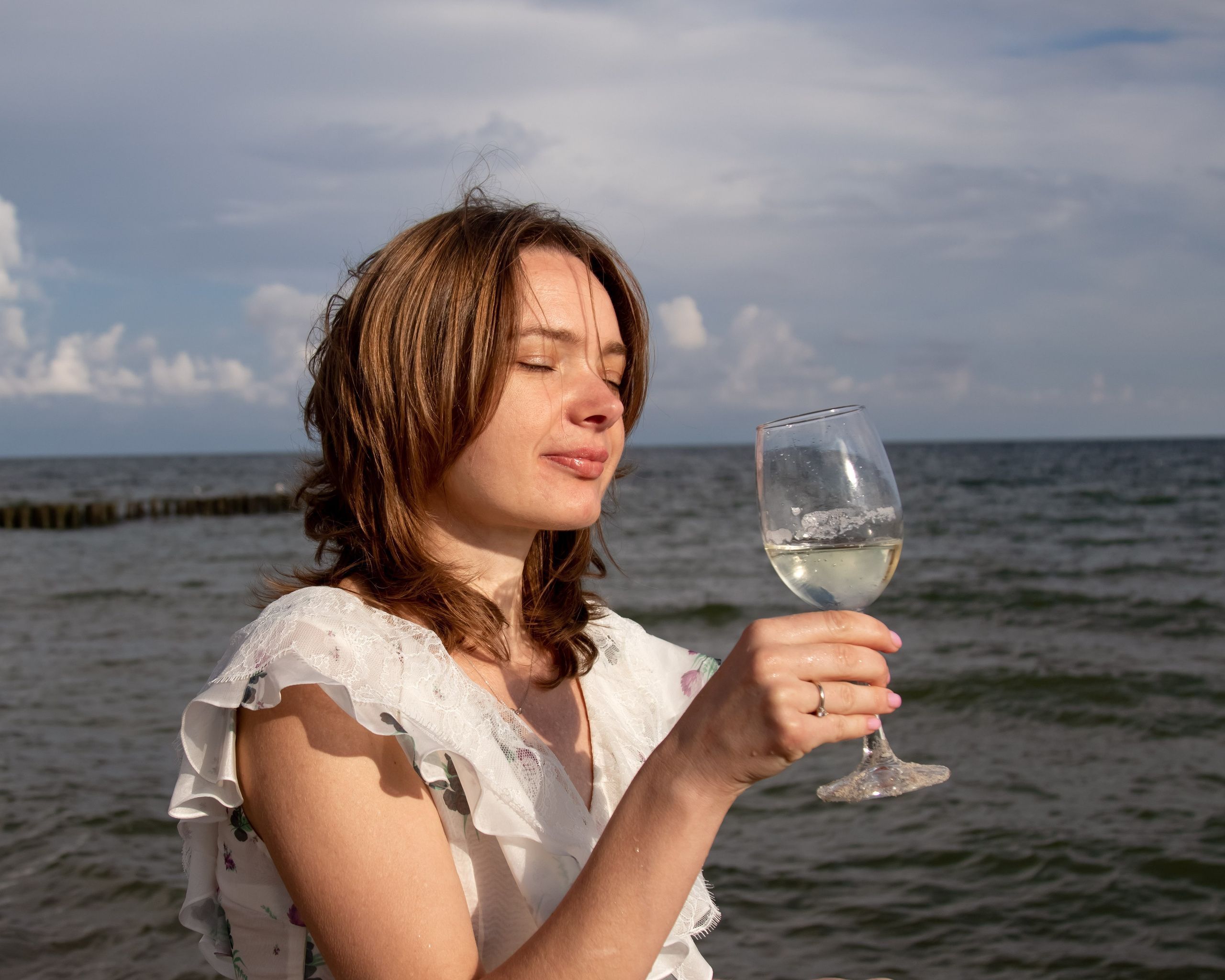 Шампанское на море