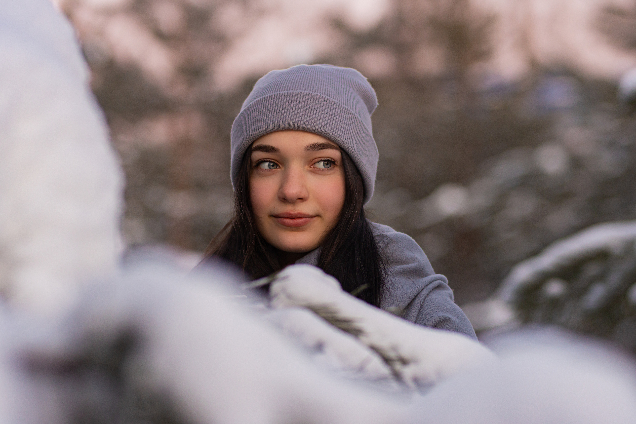 Фотосессия в еловом лесу Подружки