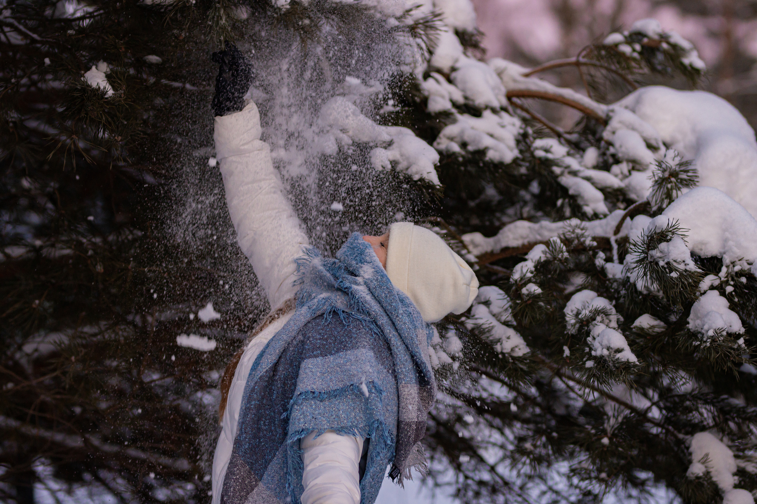 Фотосессия в еловом лесу Подружки