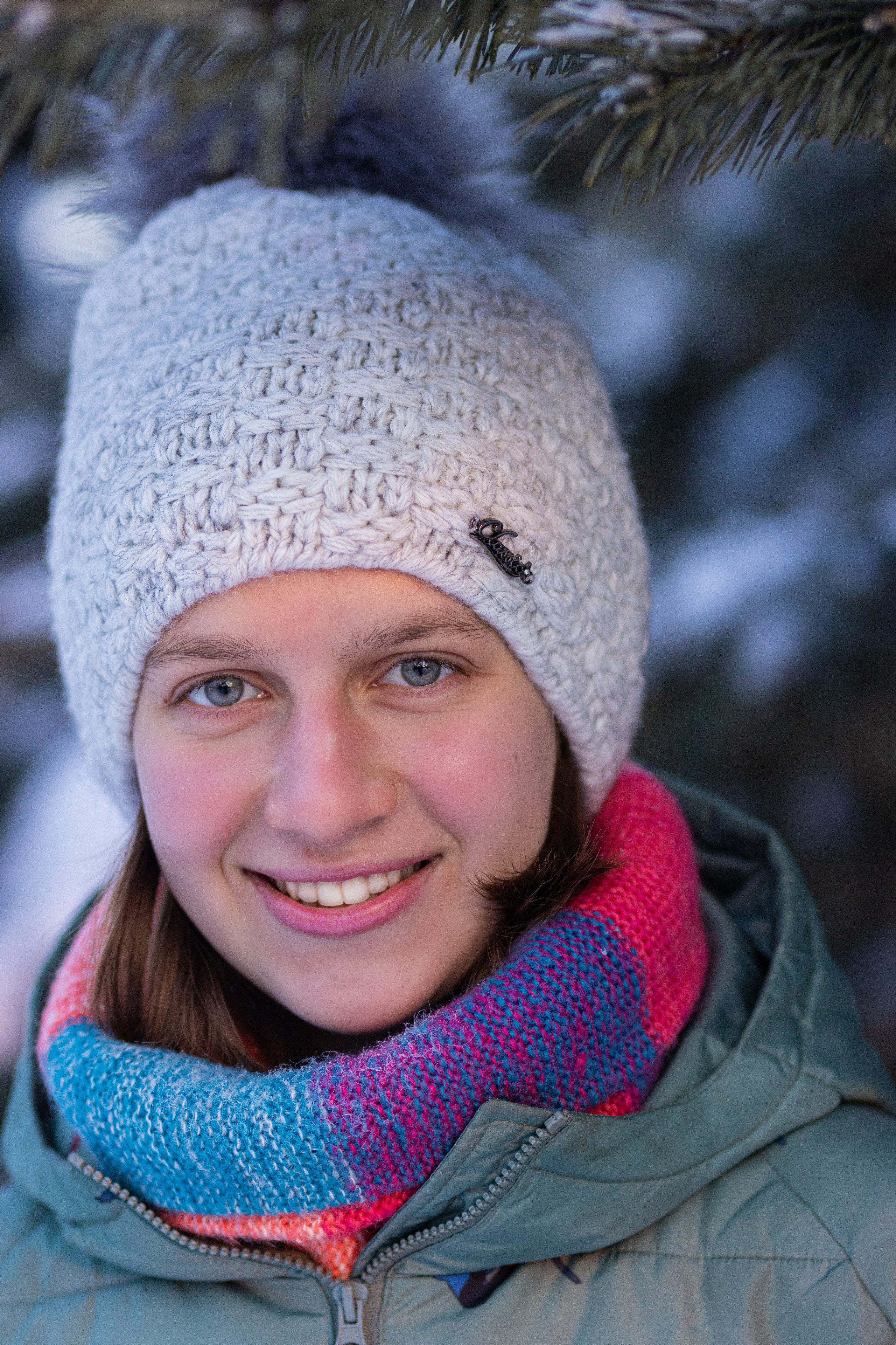 Фотосессия в еловом лесу Подружки