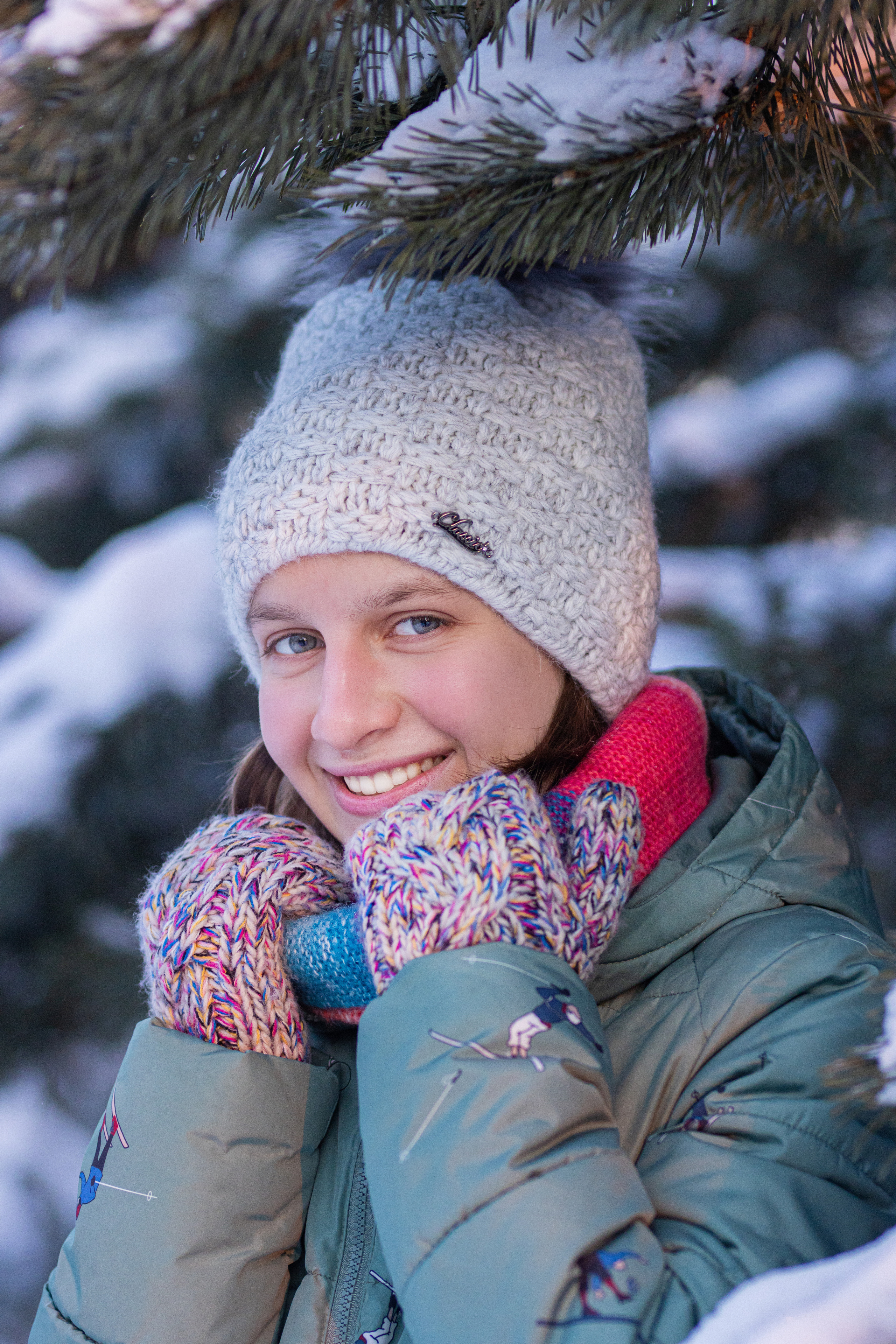 Фотосессия в еловом лесу Подружки