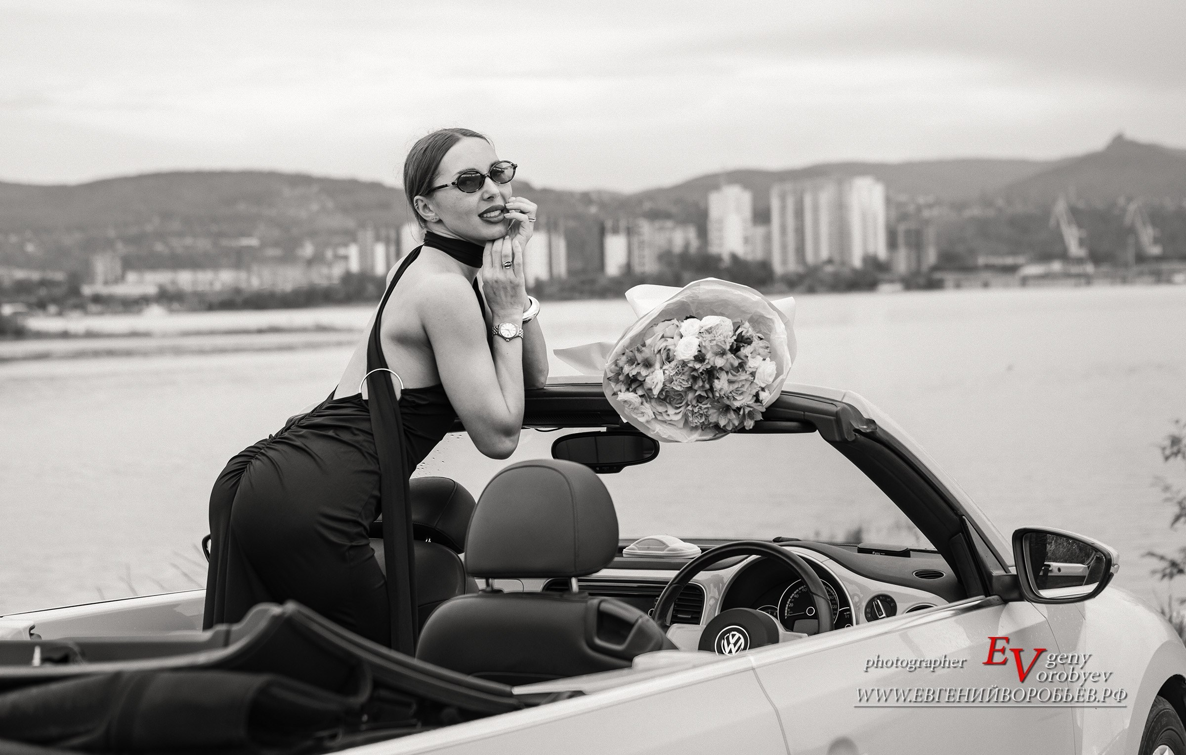 Фотосессия с кабриолетом в Красноярске фото тур прогулка на кабриолете с фотографом