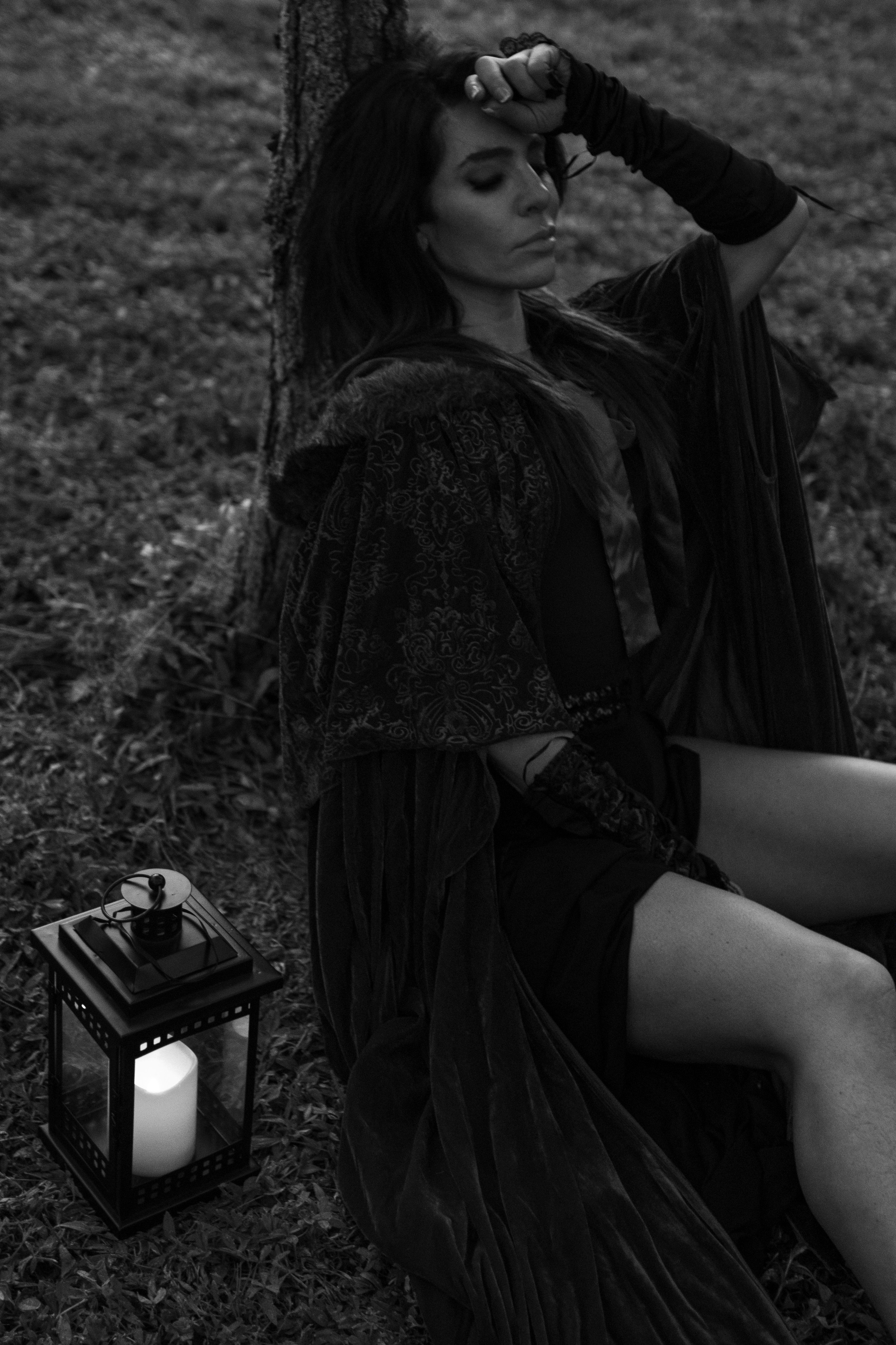 Halloween Themed Photoshoot in Little Red Riding Hood Style. Delray Beach Photographer