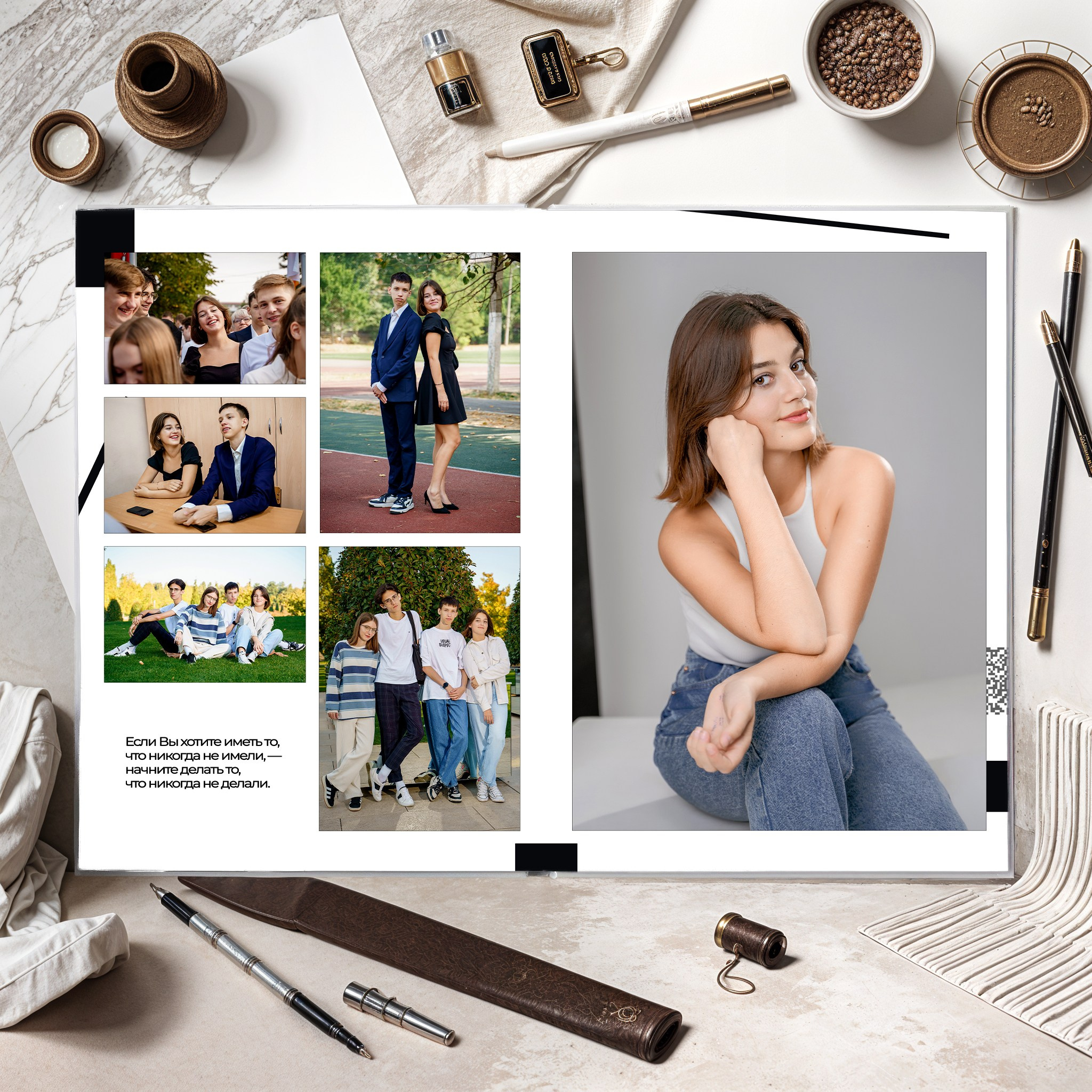 «Мрамор» Выпускной альбом для 9-11кл и ВУЗов_V.I.P. Фотографы из солнечного Краснодара Вадим и Надежда Митус