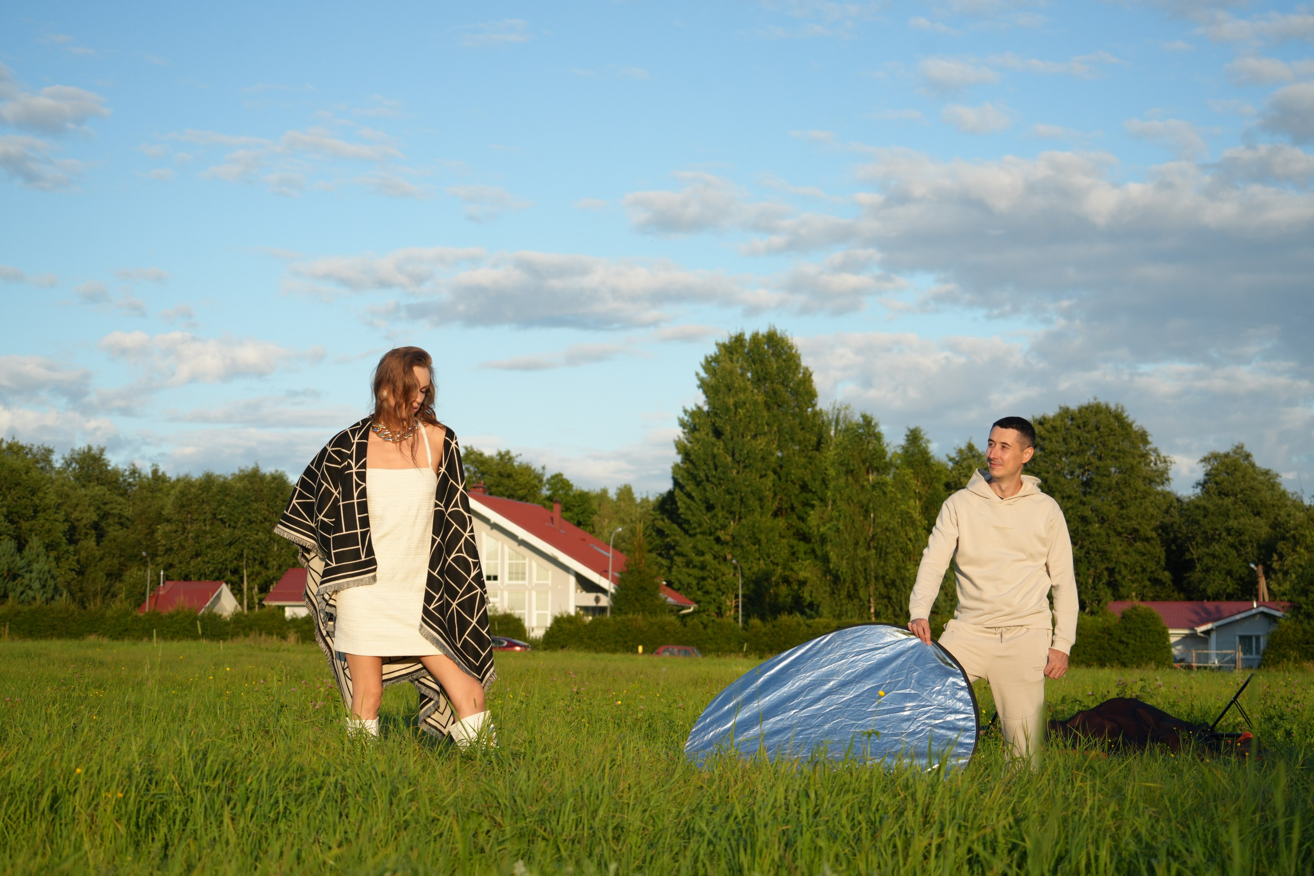 #backstage со съёмок команды в загородном доме. Портретный фотограф в Санкт-Петербурге Дмитриева Наталия