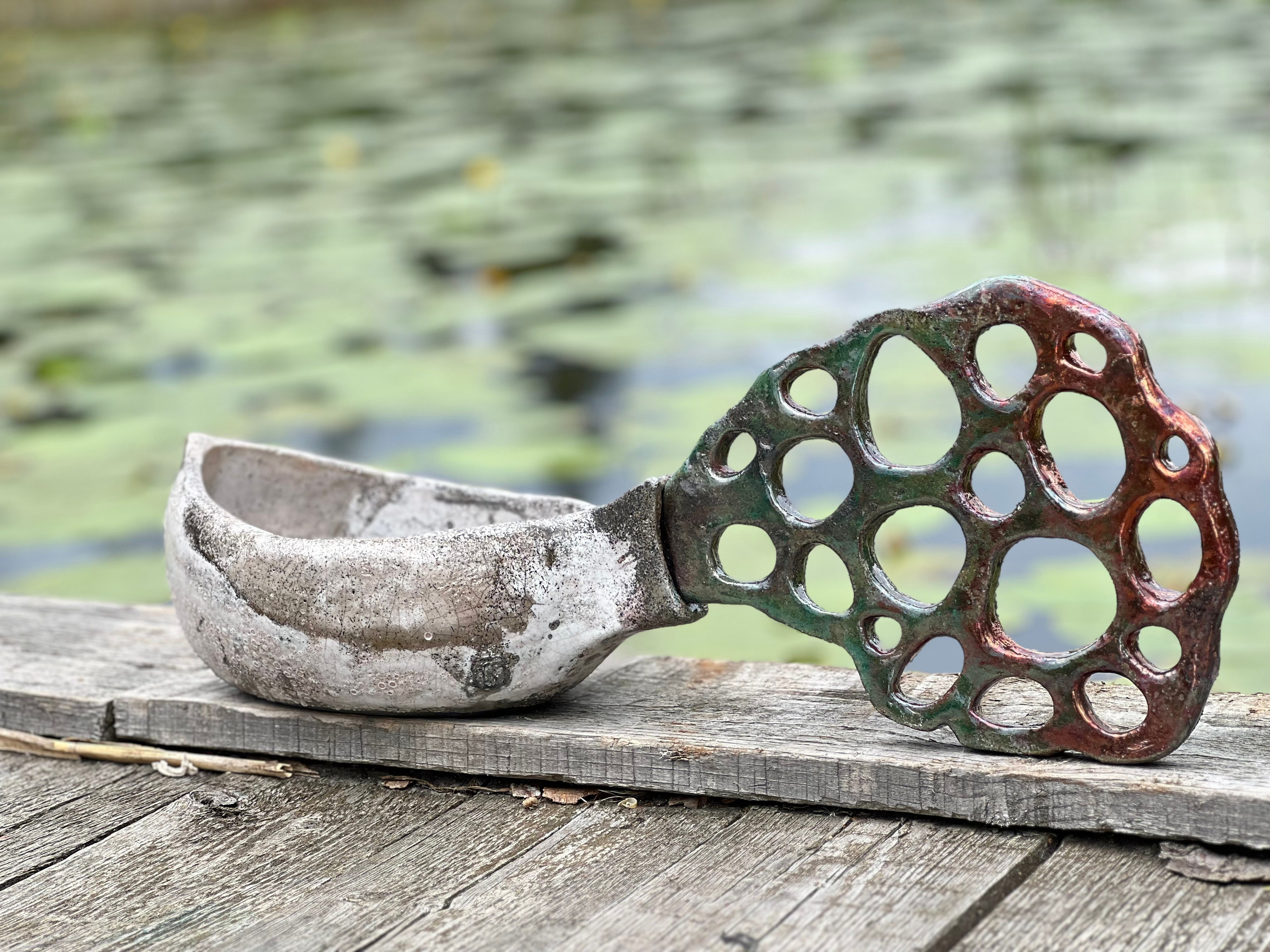 Ковш Жар-птица. Художник и керамист в Москве Виктория Густарёва