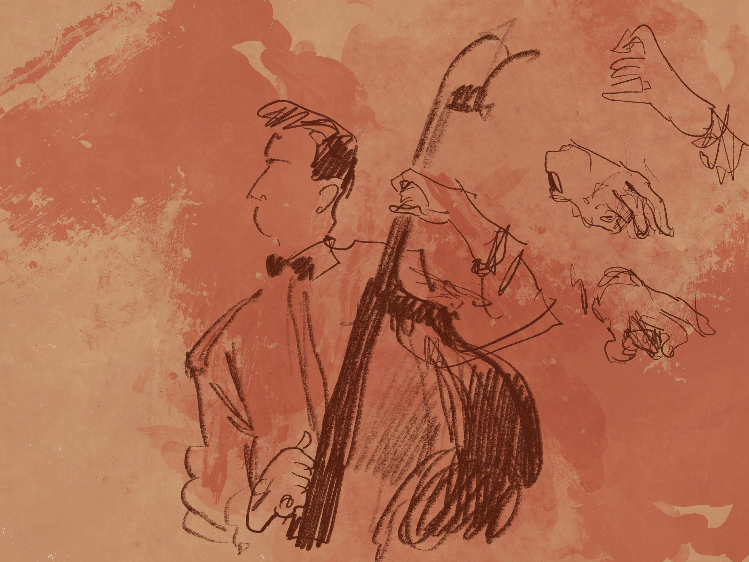 ОКОЛО МУЗЫКИ. Artist Anna Khopta. Oil and Acrylic Paintings. Moscow