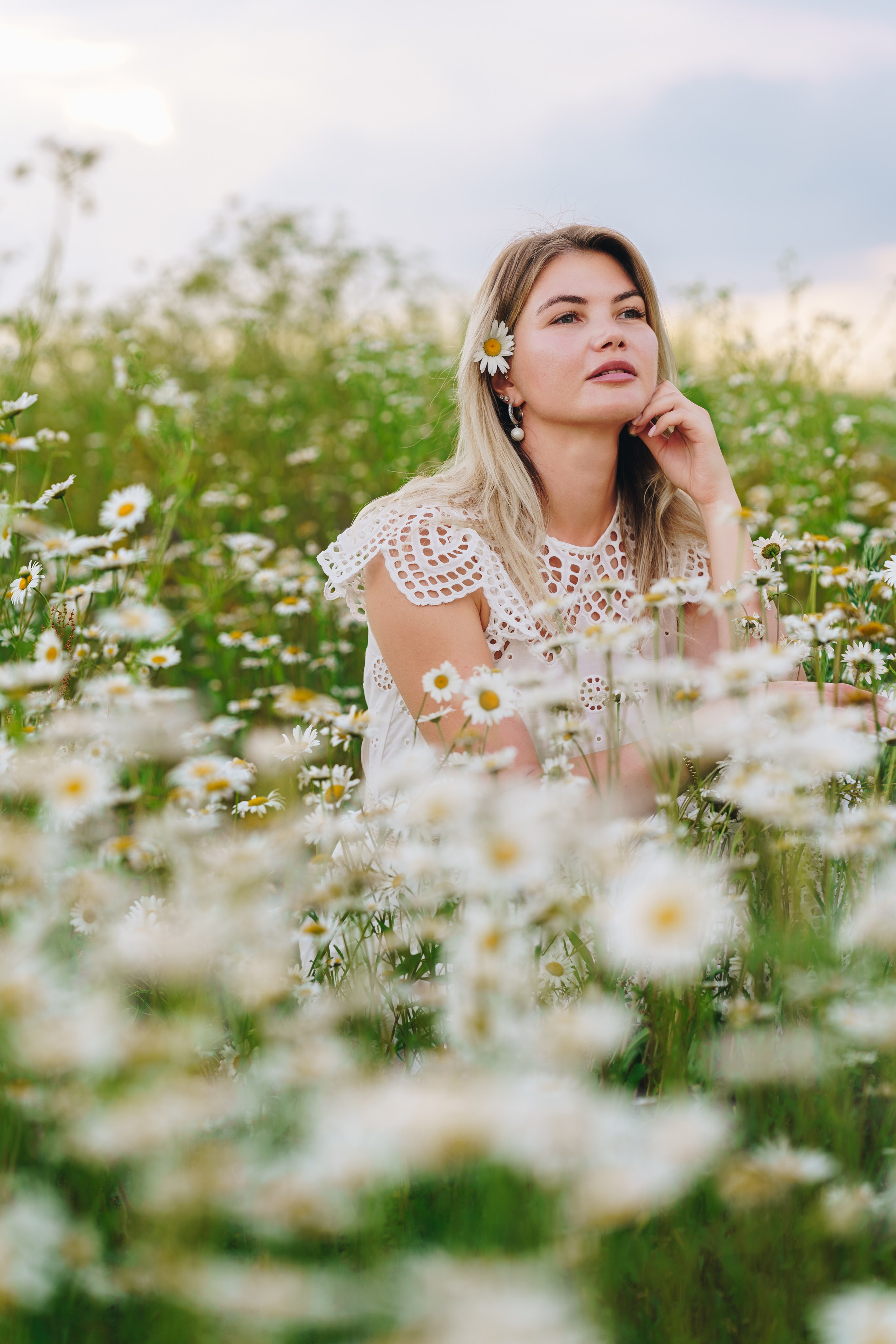 Елена, Богослово, ромашковое поле. Наталья Дукалова фотограф Щелково Королев Пушкино Москва Балашиха