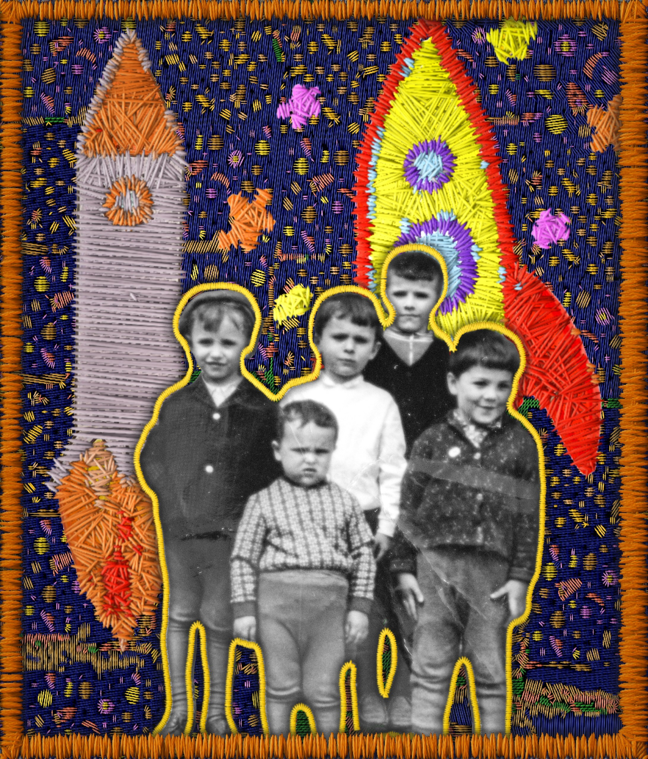 Космонавты) Я и мои двоюродные братья) 1972 год