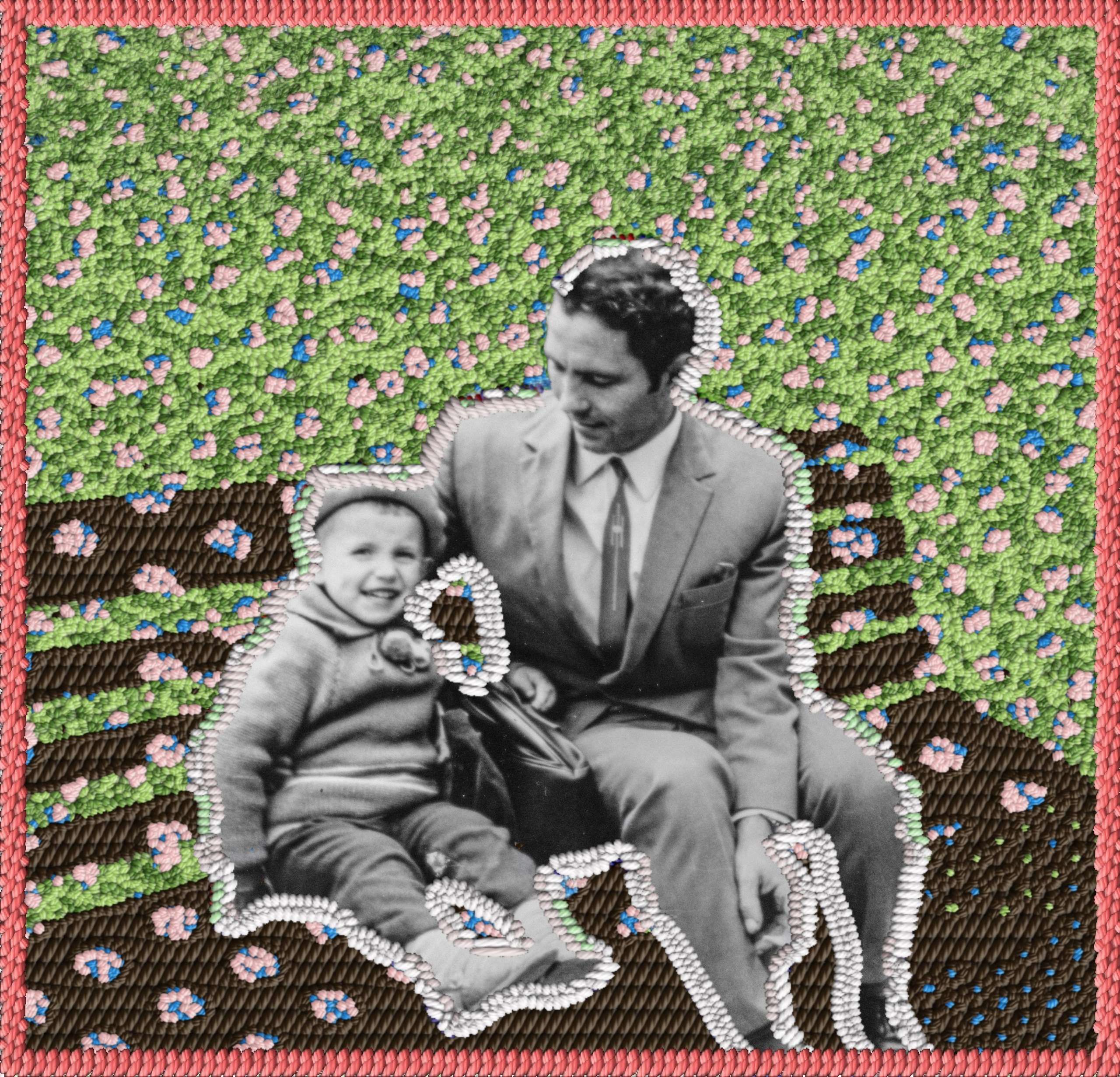 Папа и я. Мне 3 года, скоро родится мой младший брат. Фото 1970 года.