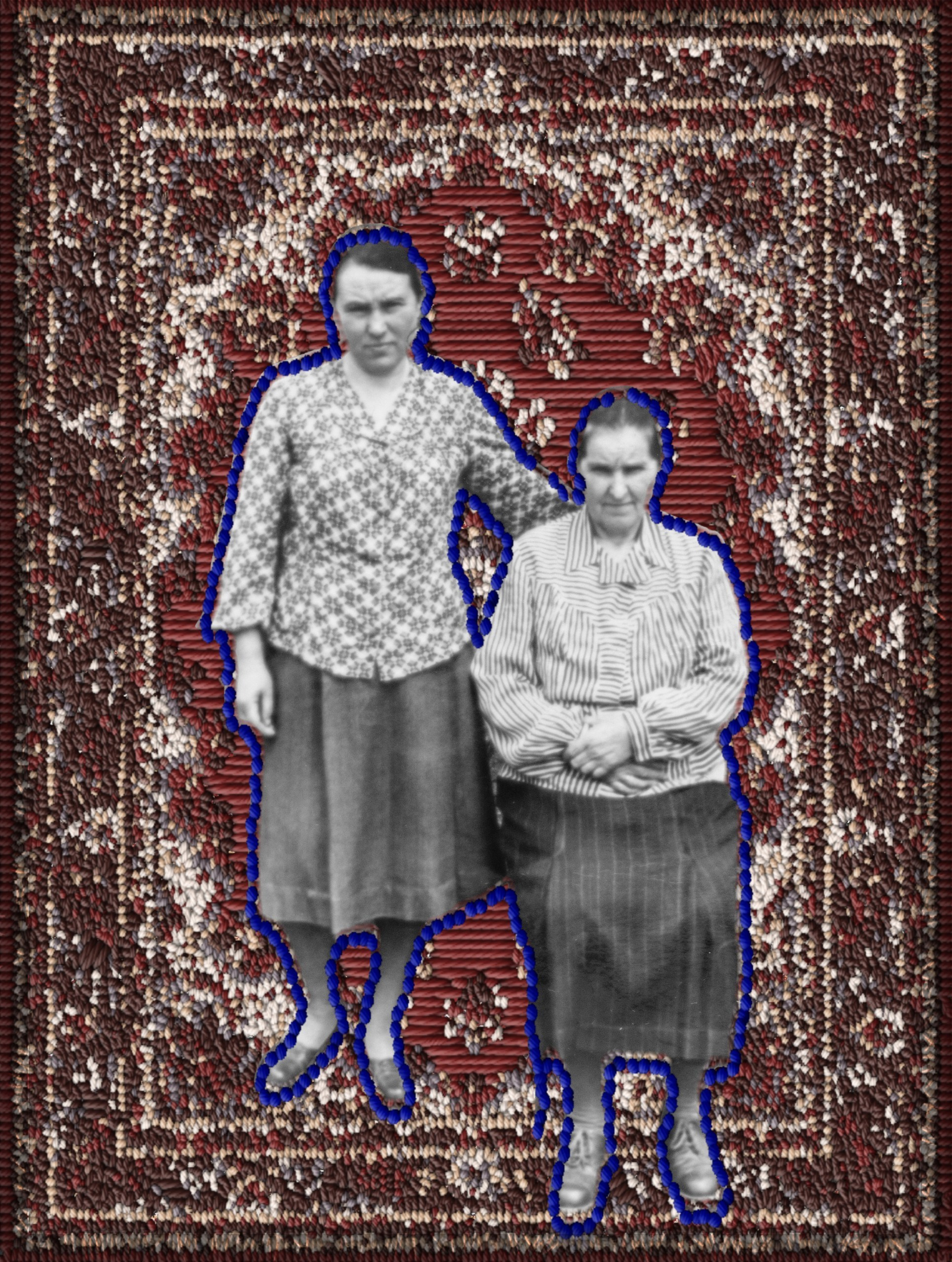 Моя бабушка Аня и прабабушка Маша. 1960 год.