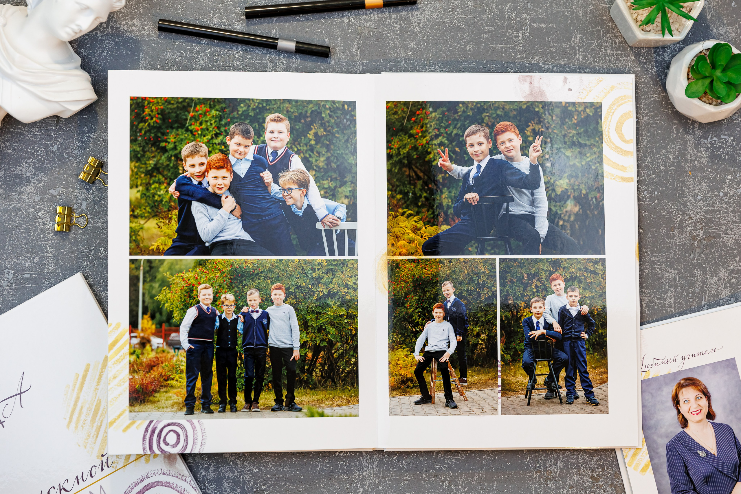 Выпускные альбомы 4 класс. Семейный и детский фотограф Комина Елена, Власиха, Одинцово