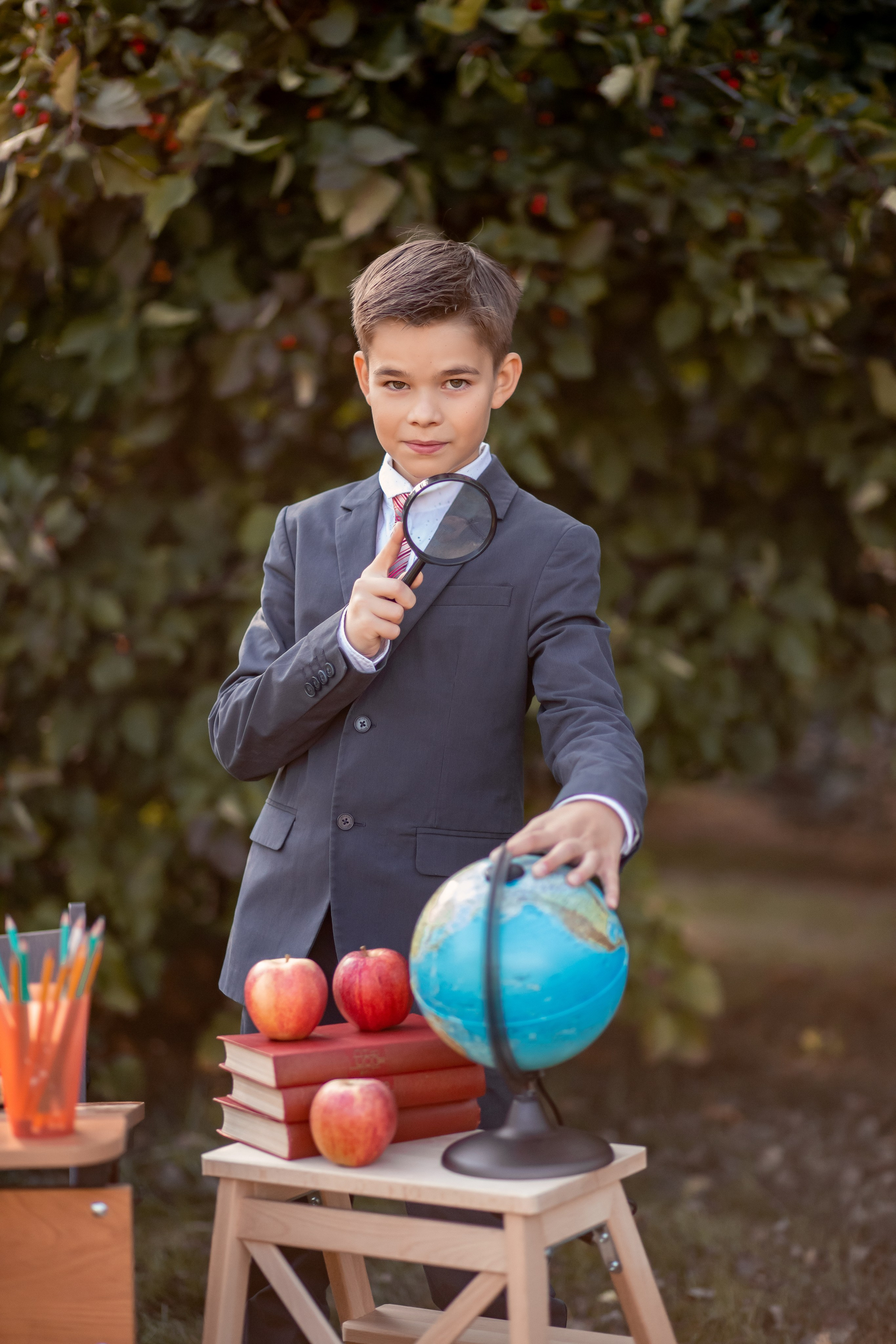 Подготовка к осеннему фотопроекту на улице для начальных классов. Выпускные альбомы в Мытищи Москве и Московской области