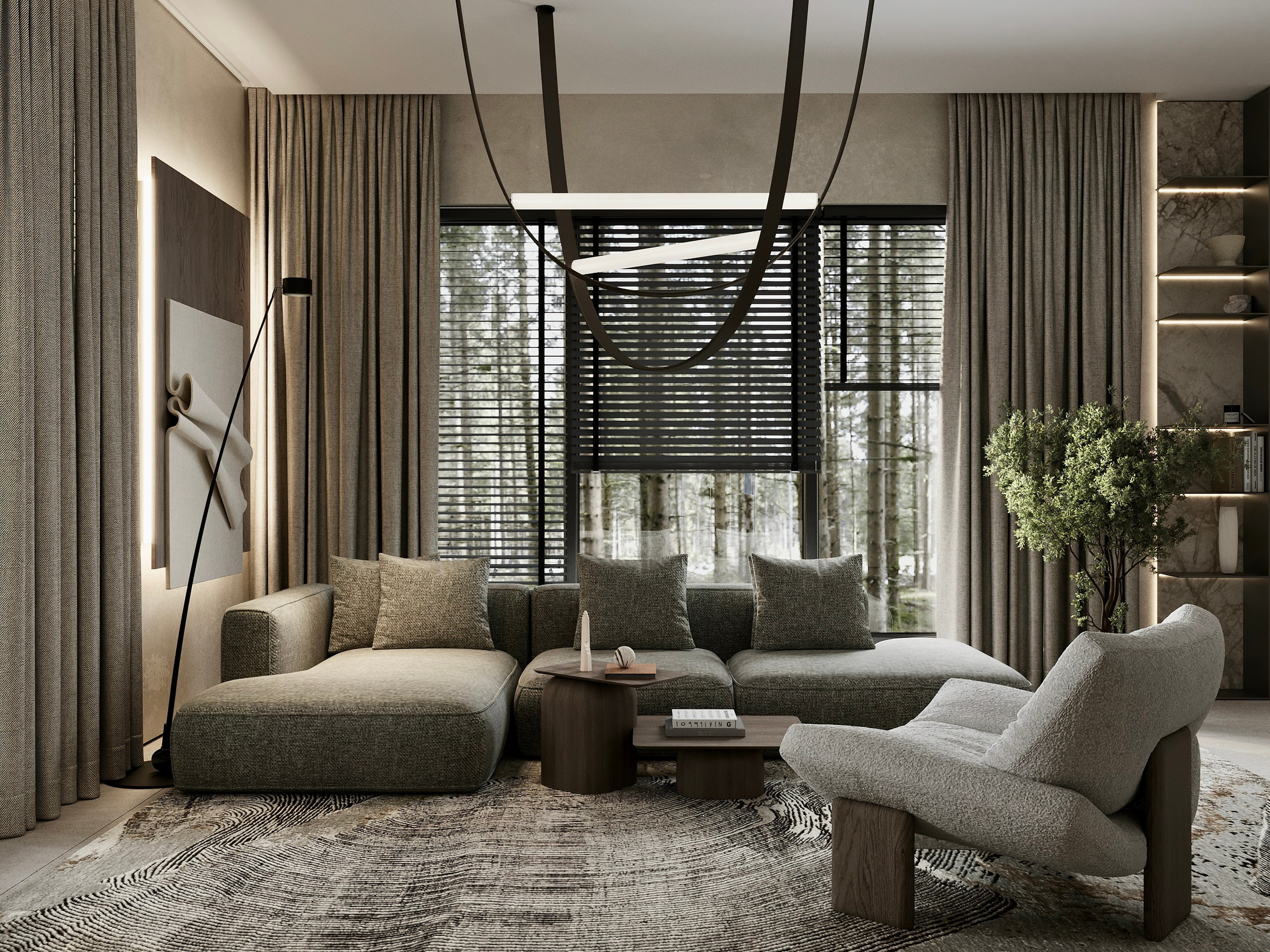 Гостевой дом. 3D Визуализация интерьера