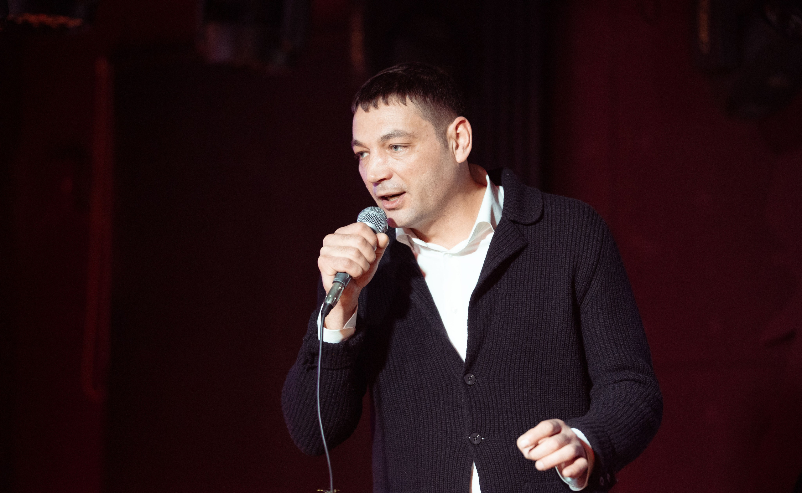 Репортажные фотографии творческого вечера Такие дела, Панда