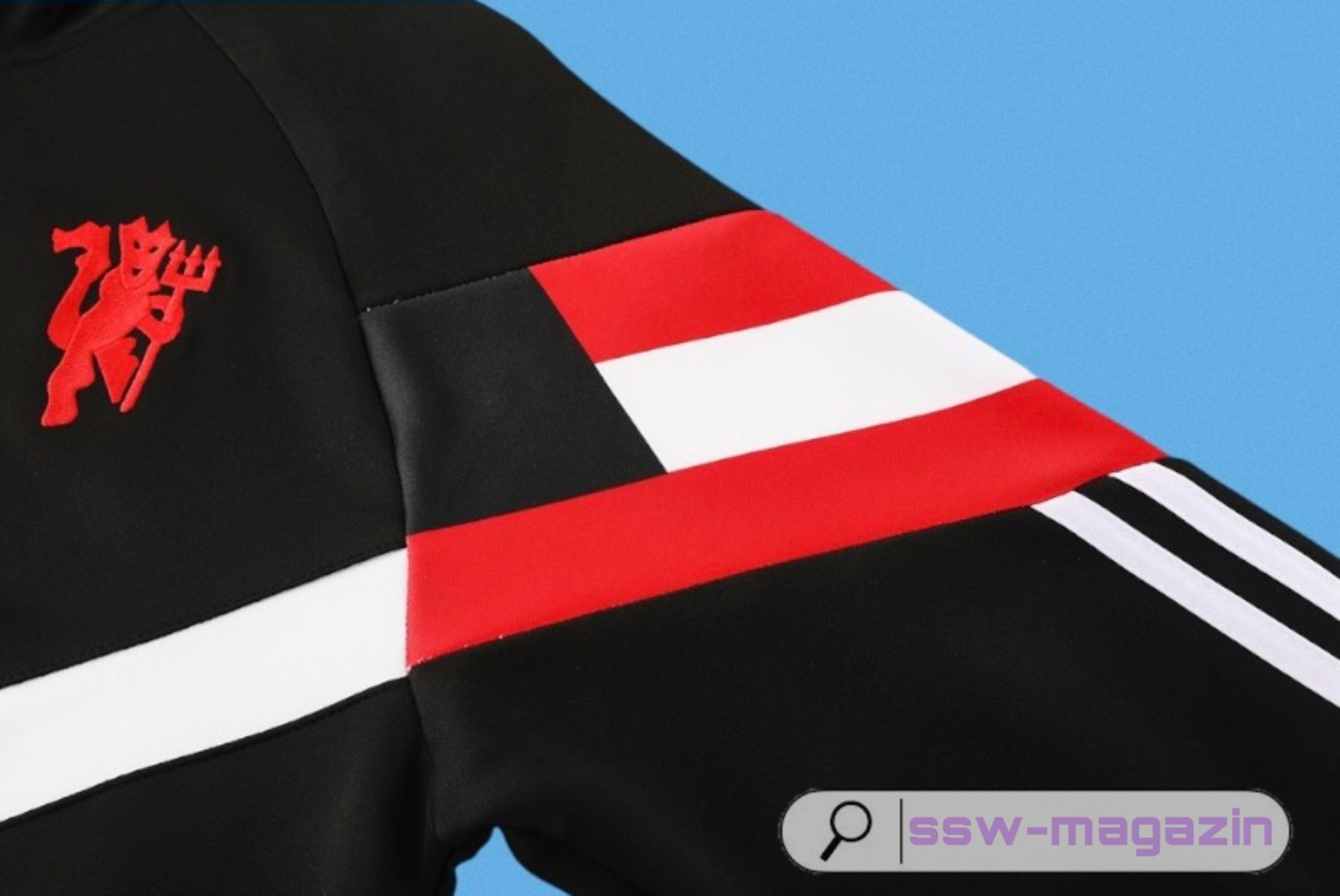 Спортивный костюм Manchester United 2025-2026 чёрный купить. Футбольный магазин — ssw_magazin