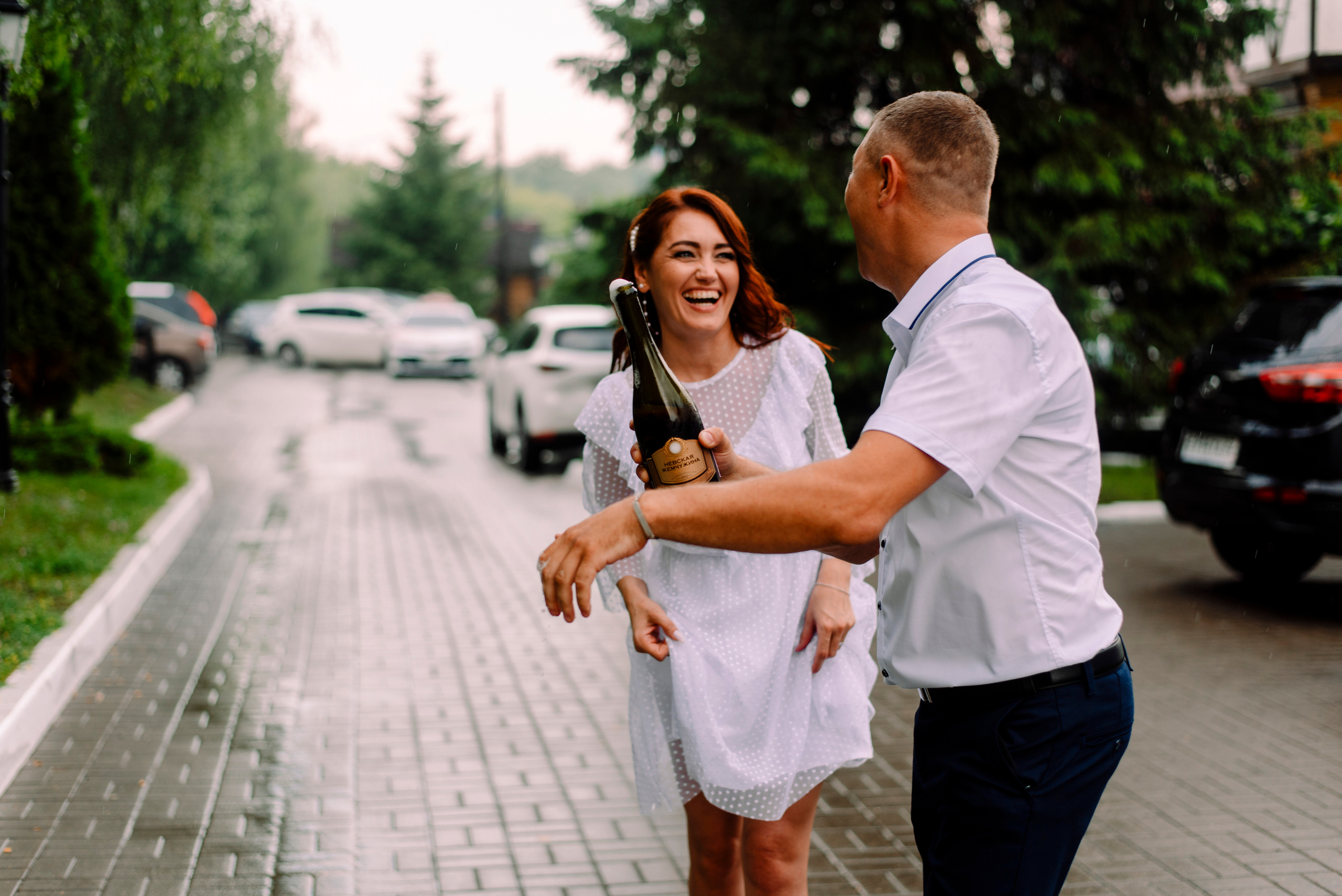 Поцелуи под дождем. Семейный и свадебный фотограф в Рязани Лиза Голованова