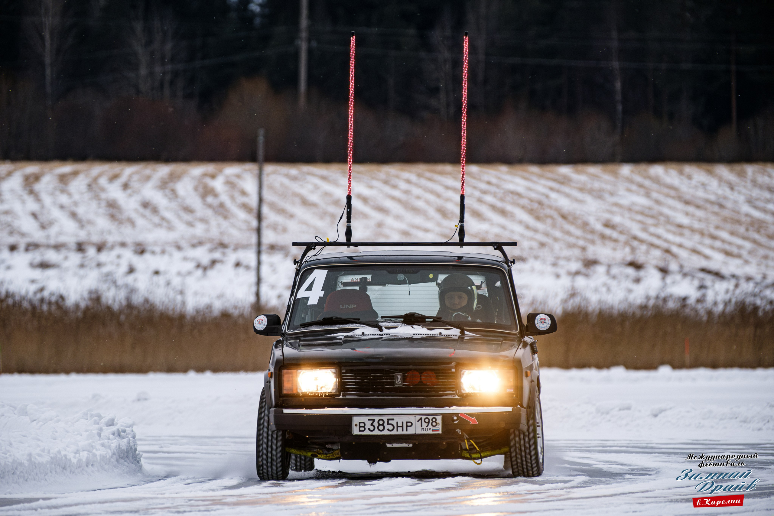 «Зимний Драйв в Карелии» Авто Марафон-гигант «25 часов на льду» Илона Накутис, Николай Грязин, джимхана, фотограф Антон Медведев, icoguar, Сортавала, Карелия