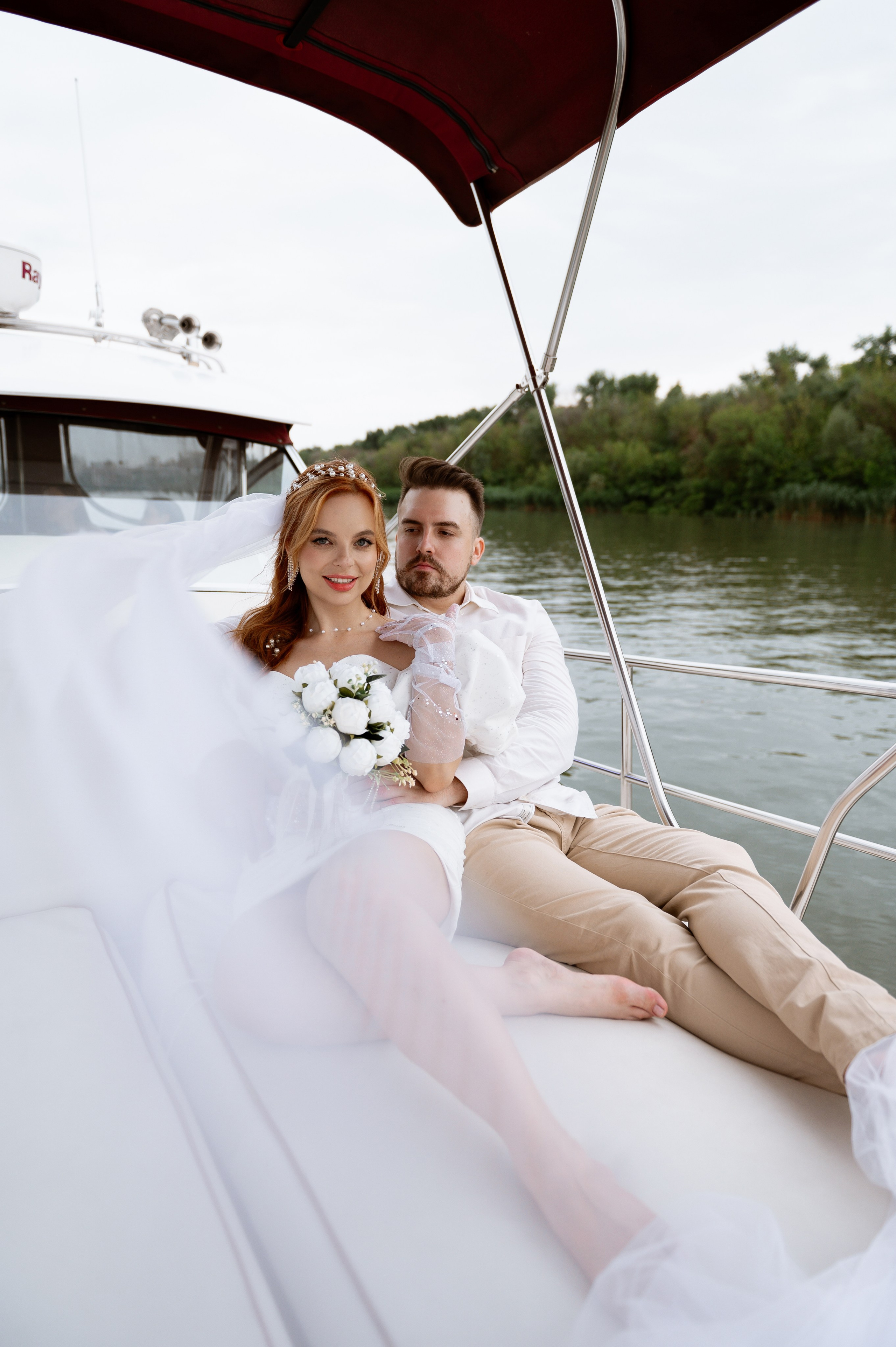 свадебная фотосессия на яхте