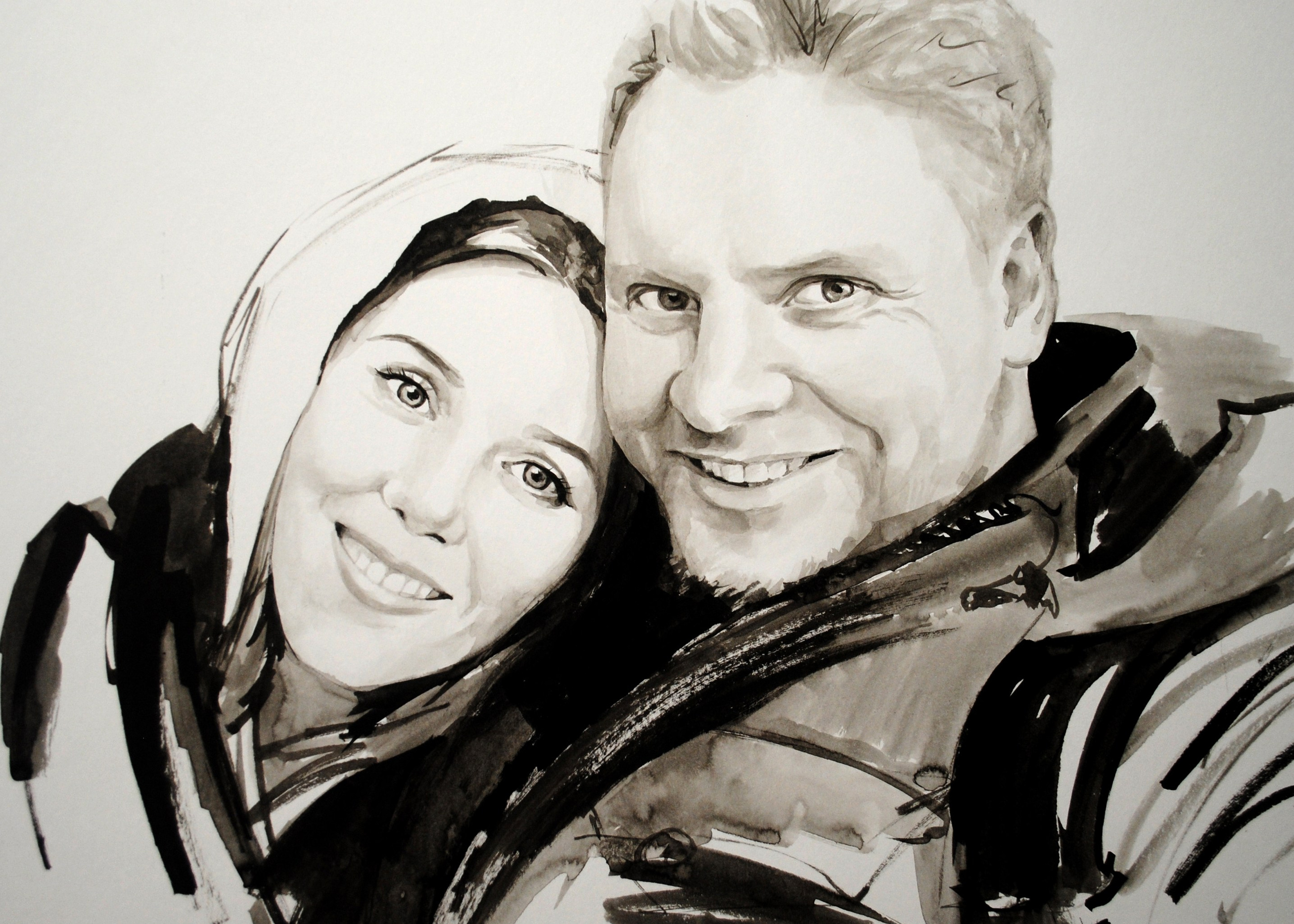 ПАРНЫЙ ПОРТРЕТ. Профессиональный художник Ирина Пантюхина