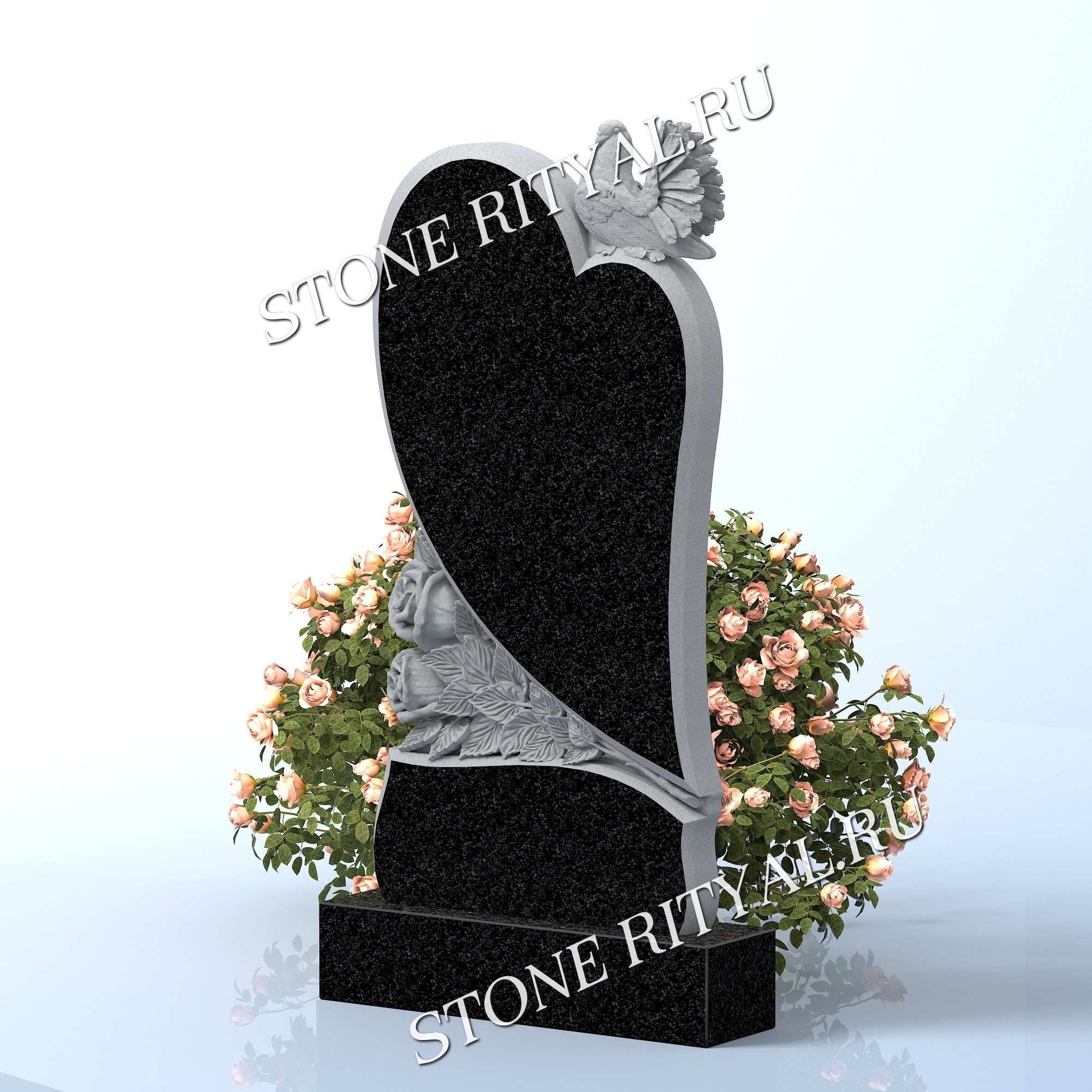 Вертикальные памятники фигурные. Изготовление и установка памятников в Москве и МО