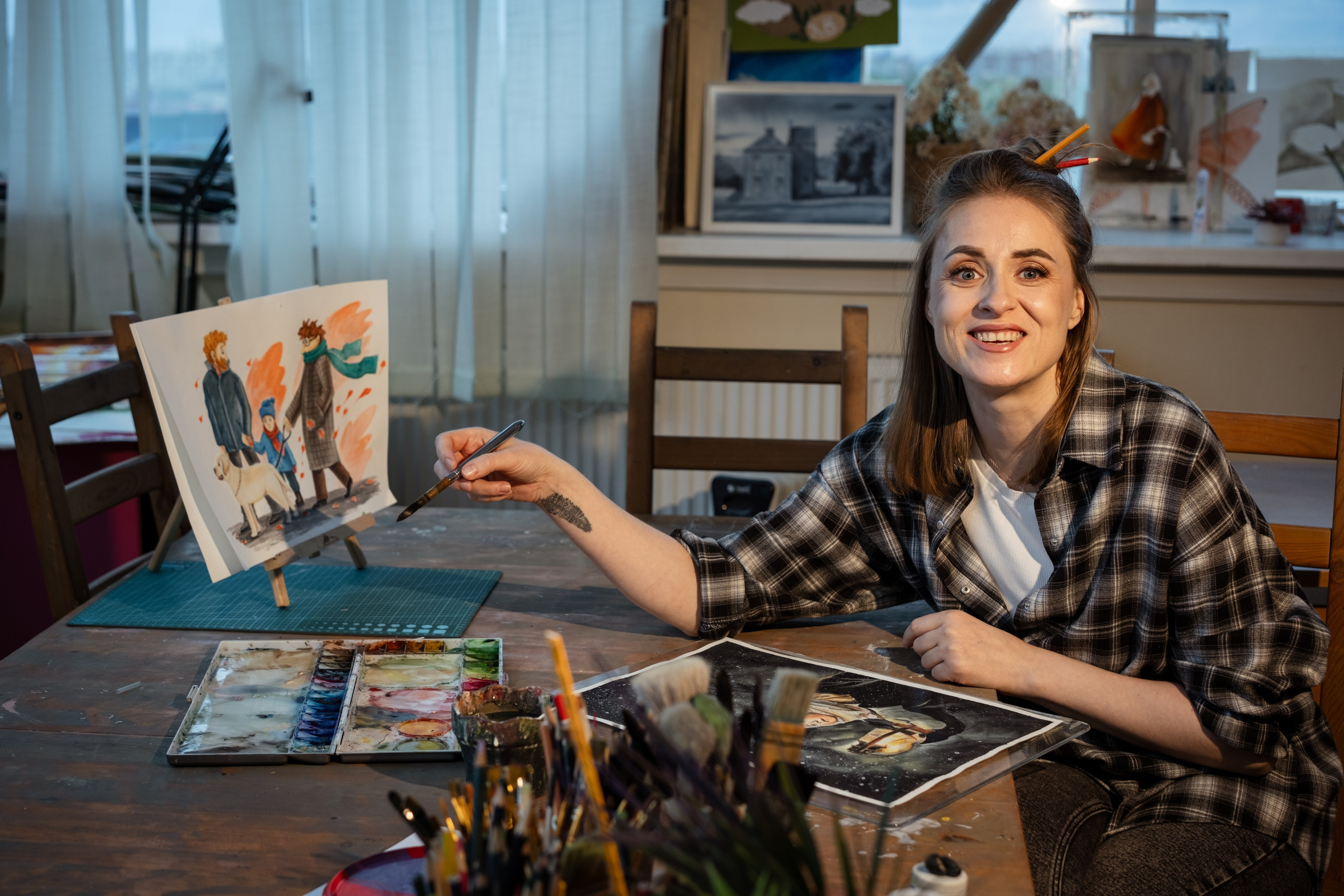 Контент для художницы Лены Кураш. Фотограф и видеограф Анна Жагорина