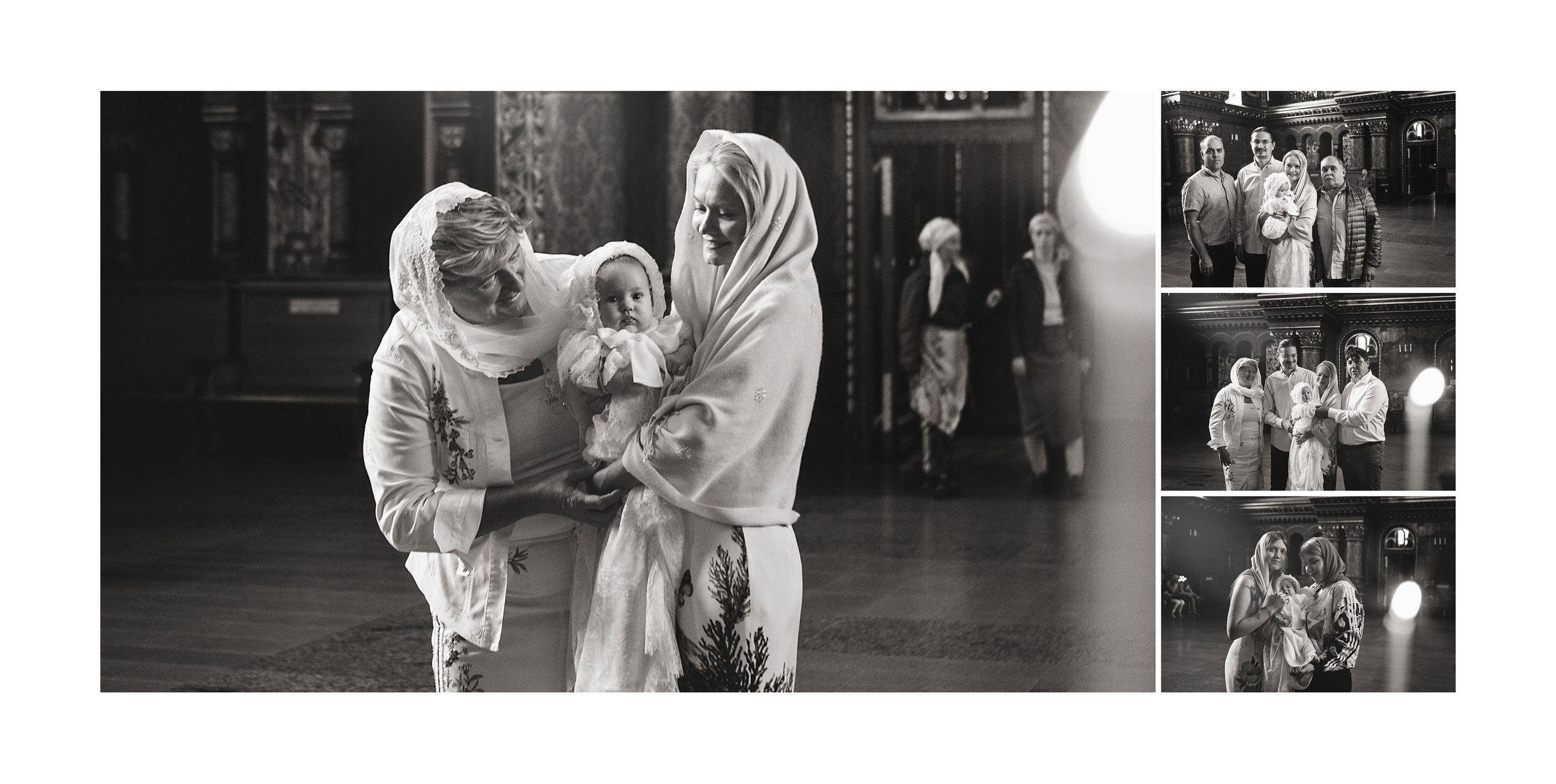 Фотосессия крещения новорожденных