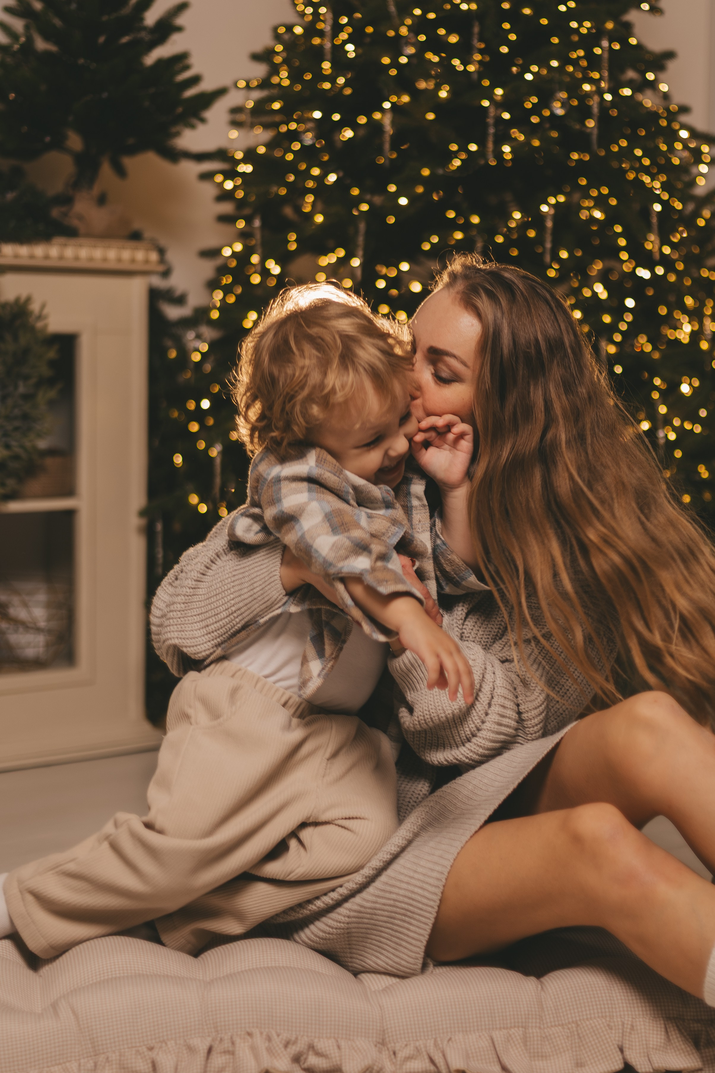 Новогодняя фотосессия семейная в Мытищах. Фотостудия «Птичка» Мытищи,