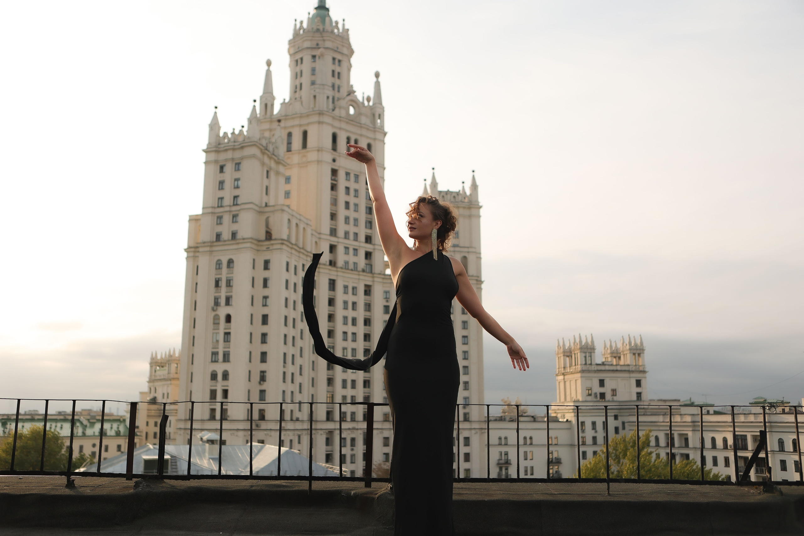 Съемка на крыше. Анастасия. Фотограф для вас и вашего бизнеса в Москве Альбина Никифоров