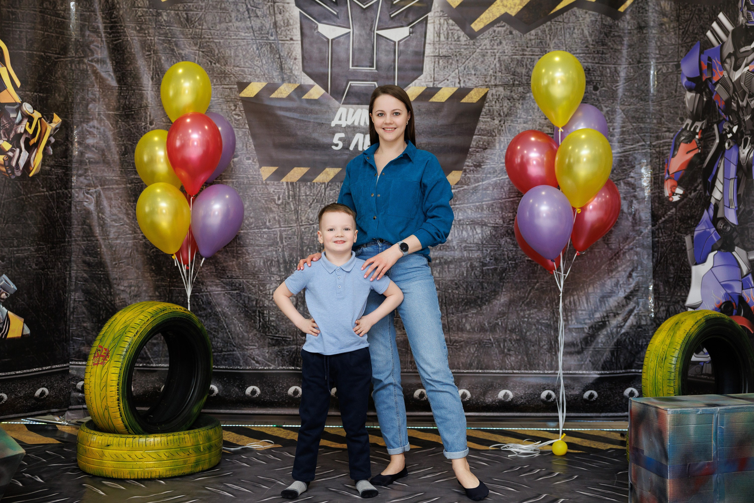 Детский день рождения в студии «Ромашка» в Оренбурге — Трансформеры